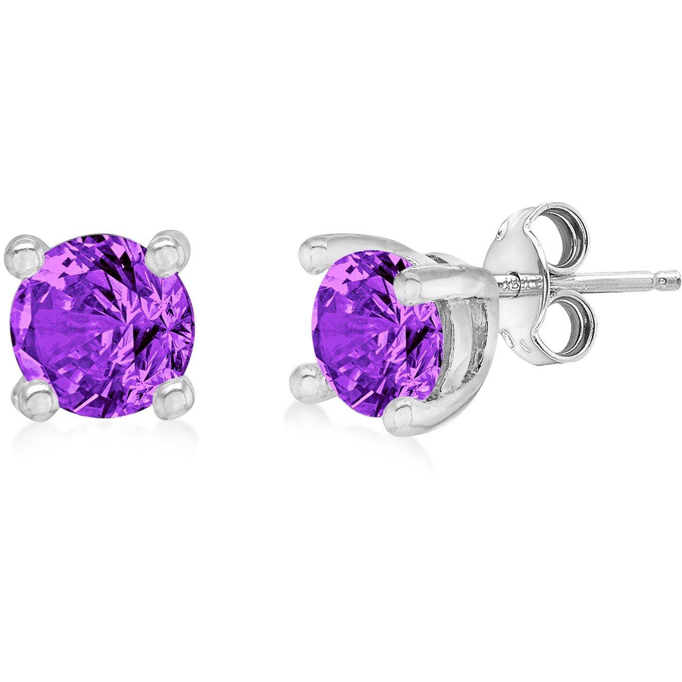 Sterling Silver - Be You - Silver Birthstone Studs - 2