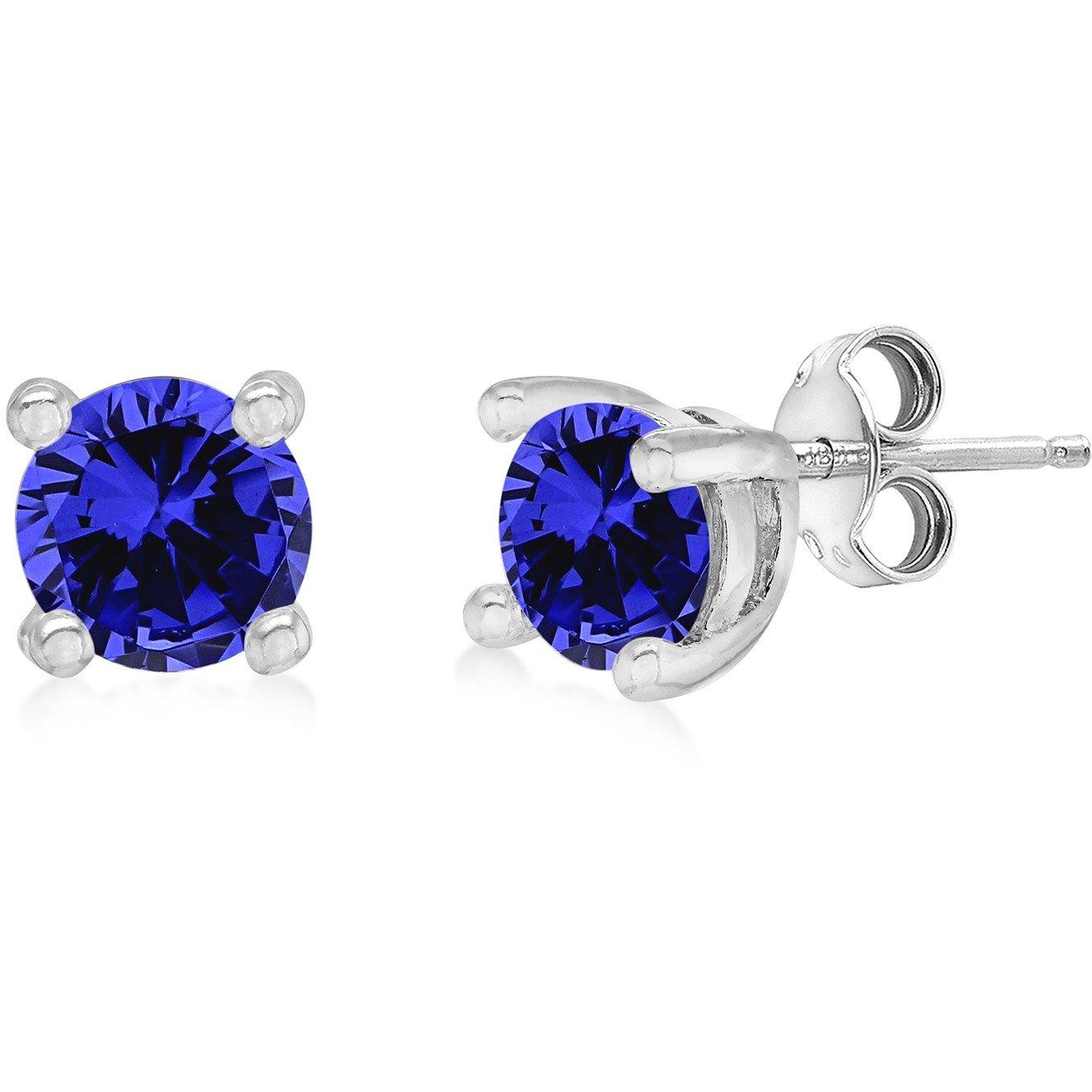 Sterling Silver - Be You - Silver Birthstone Studs - 12