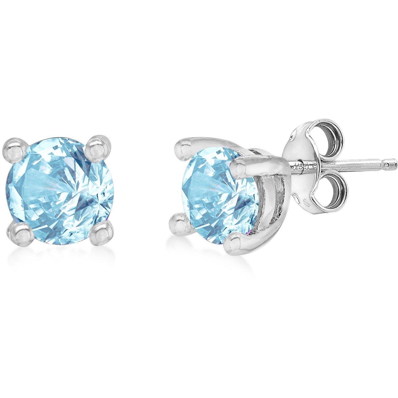 Sterling Silver - Be You - Silver Birthstone Studs - 3