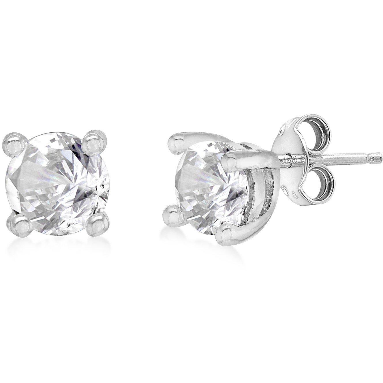 Sterling Silver - Be You - Silver Birthstone Studs - 4