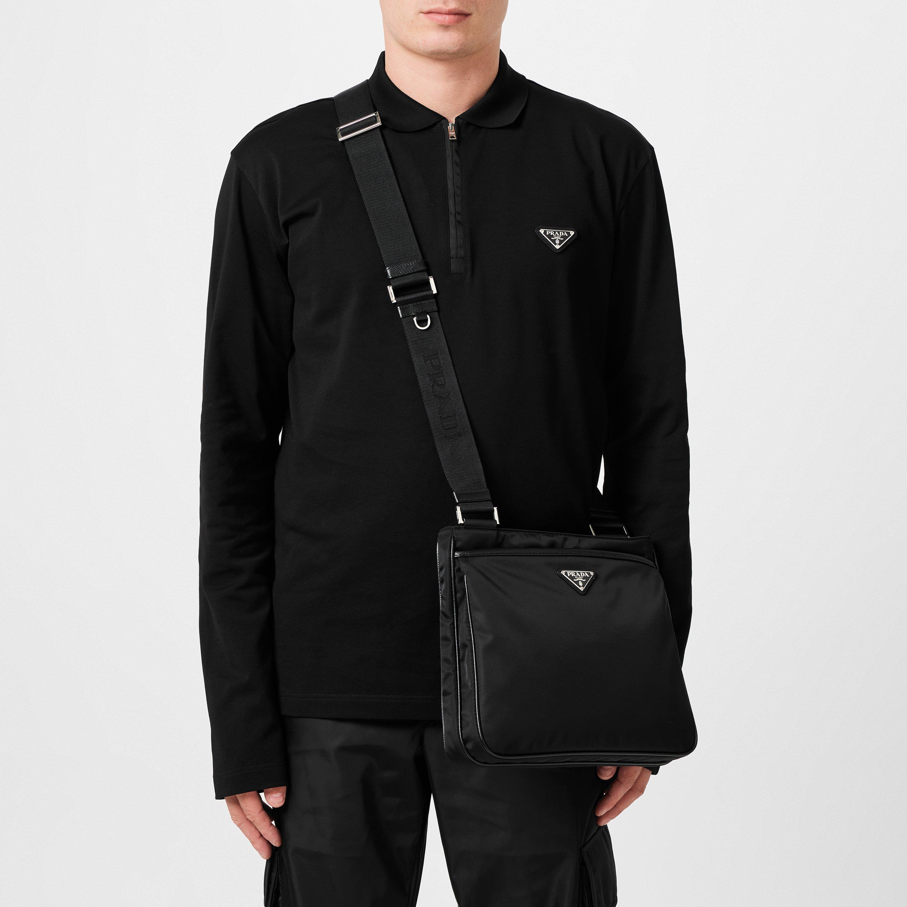 Black - Prada - Nylon Messenger Shoulder Bag - 3