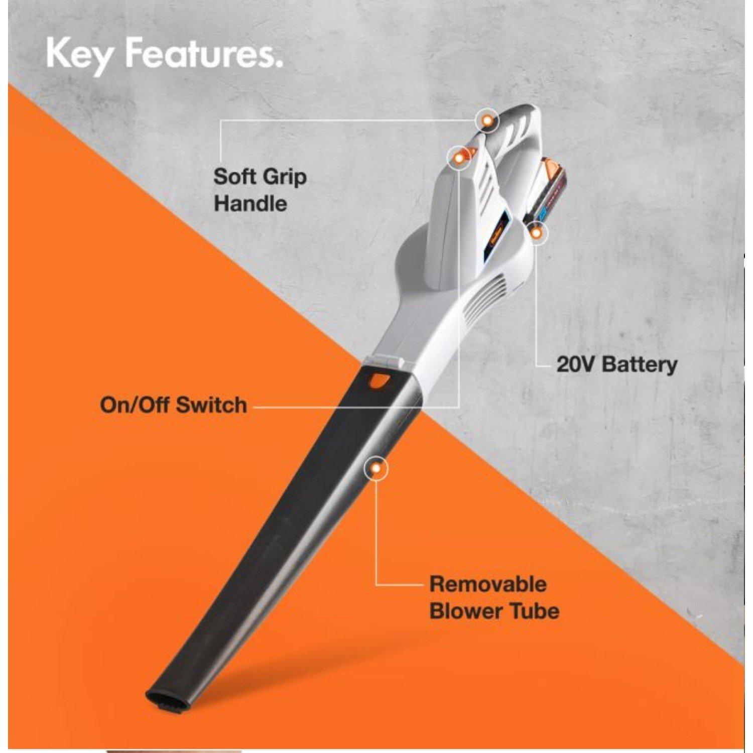 Grey - VonHaus - VonHaus G-series Cordless Leaf Blower - 2