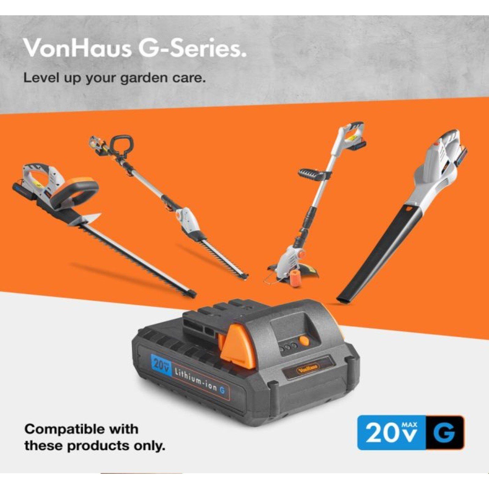 Grey - VonHaus - VonHaus G-series Cordless Leaf Blower - 5