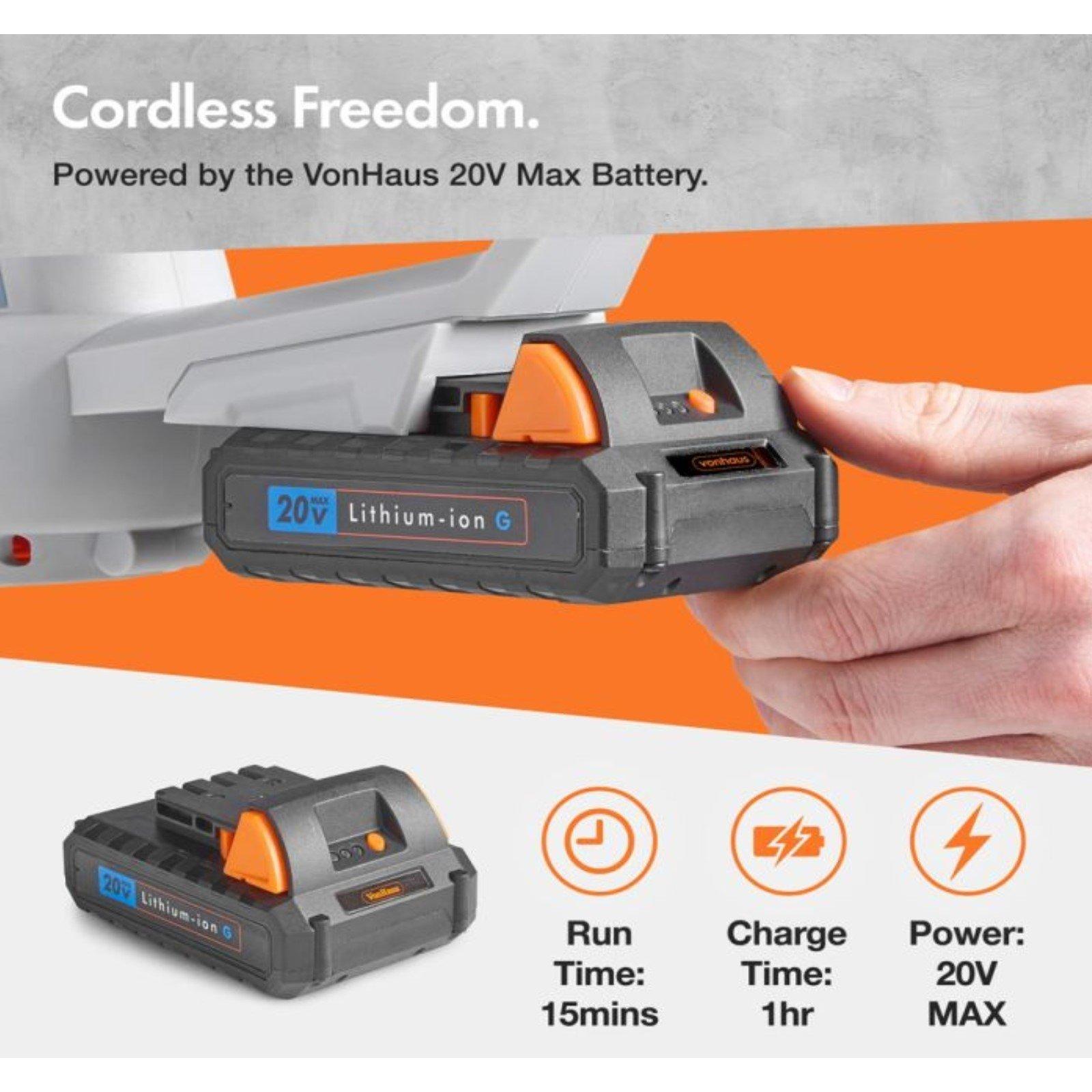 Grey - VonHaus - VonHaus G-series Cordless Leaf Blower - 6