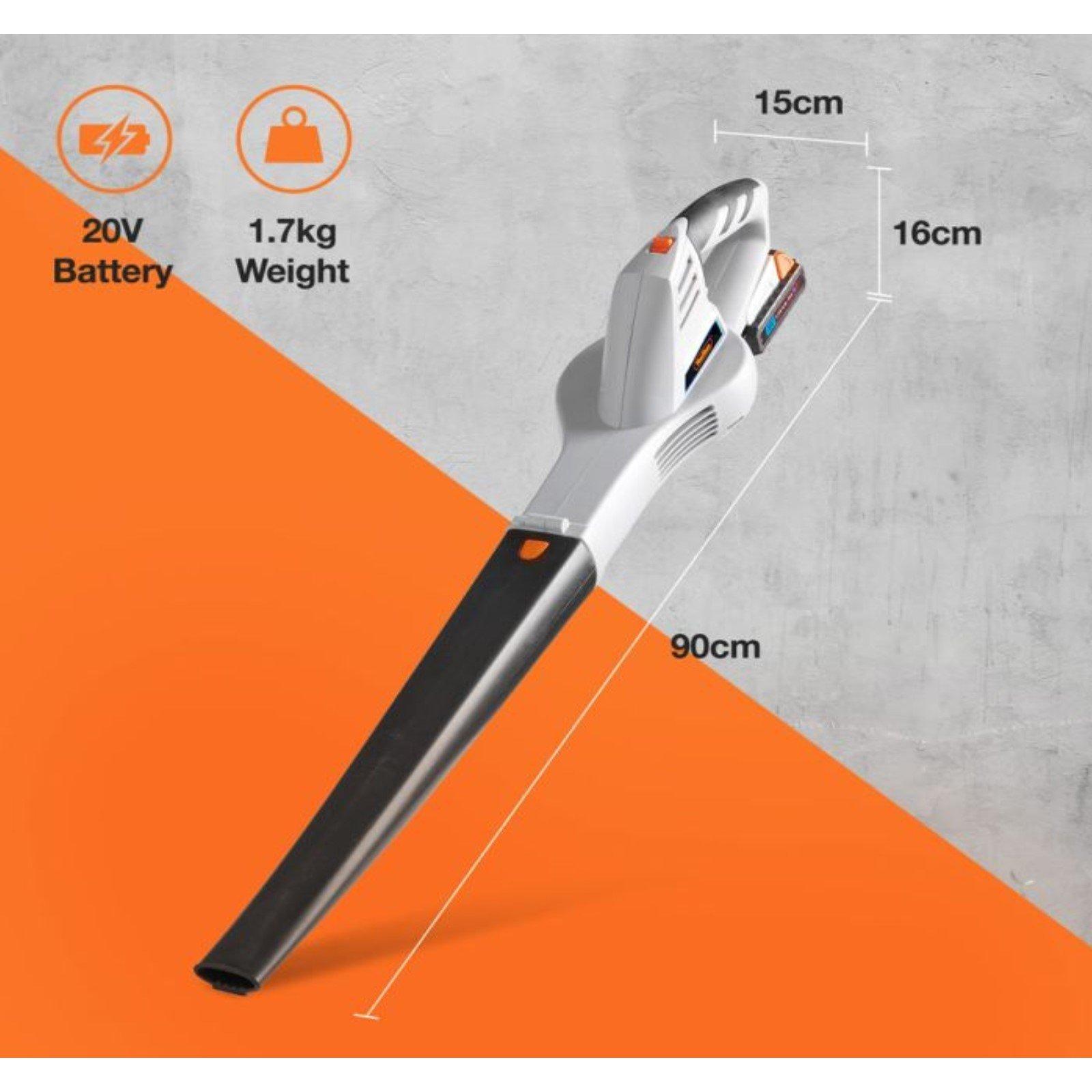 Grey - VonHaus - VonHaus G-series Cordless Leaf Blower - 7