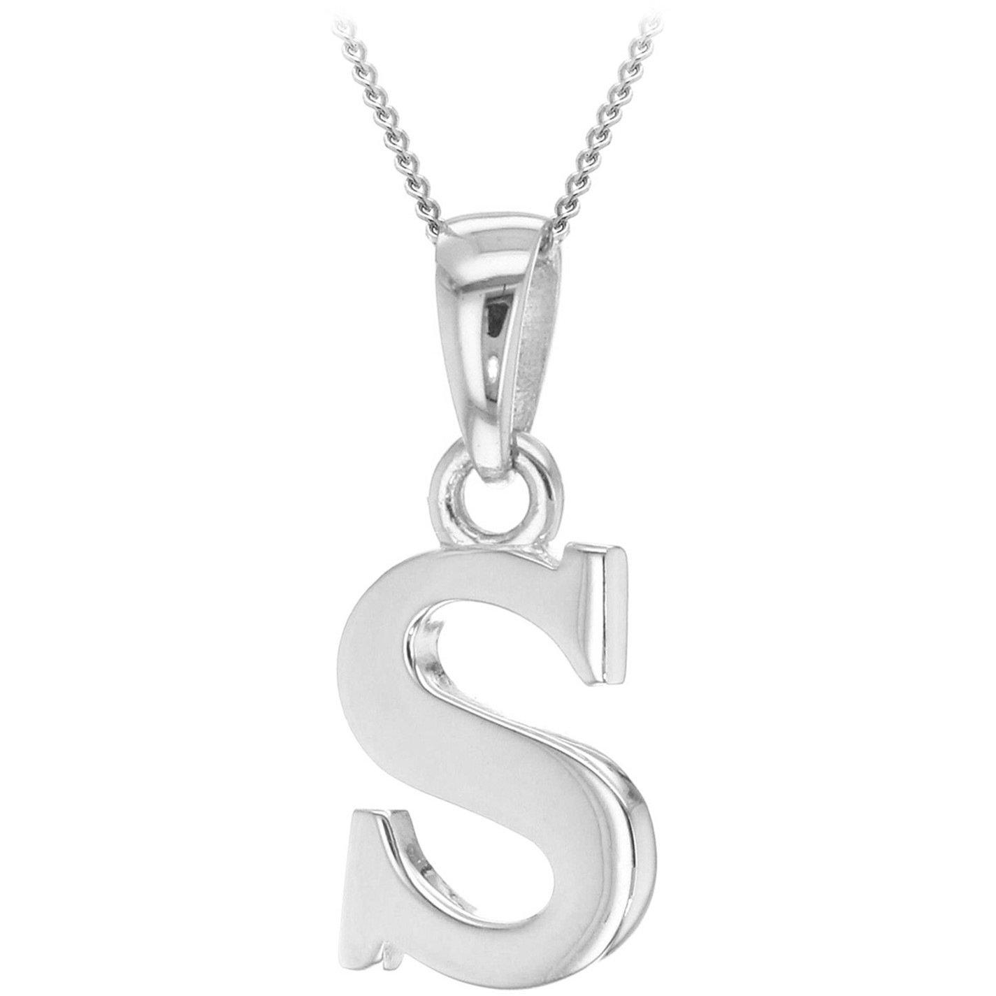 Sterling Silver - Be You - Silver Initial Necklace - 10