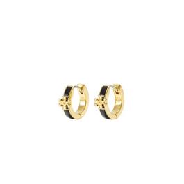 Tory Burch Jewellery Kira Enamel Huggie Hoop Earrings