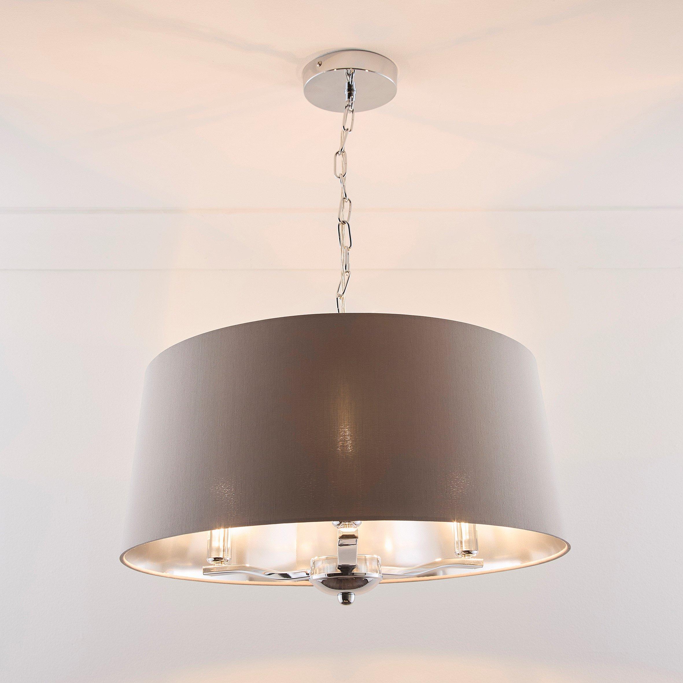 Grey - K Living - Giovanna Chrome 3 Light Chandelier in Four Colours - 2