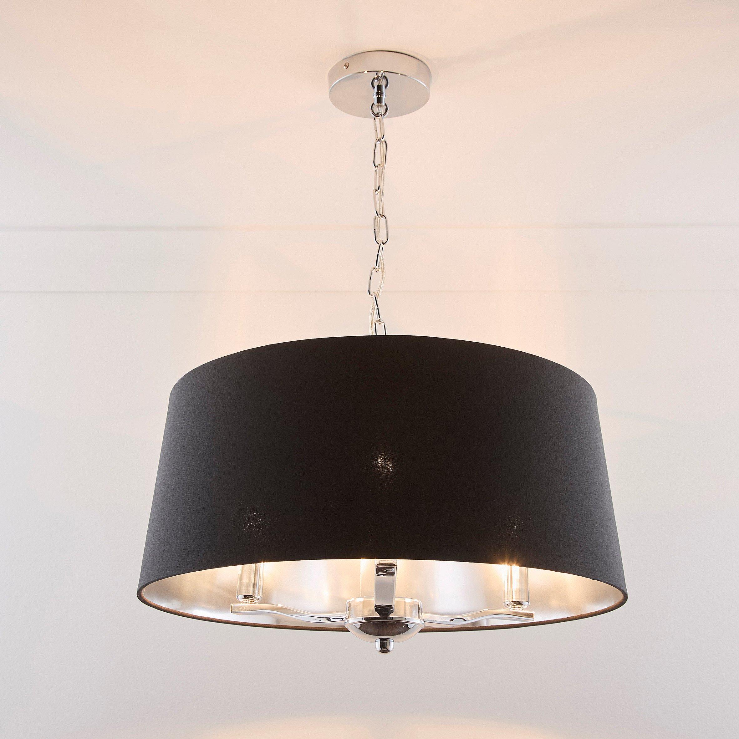 Black - K Living - Giovanna Chrome 3 Light Chandelier in Four Colours - 2