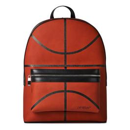 Off White Men's Basket Round Backpack, Basketball-Inspired Design