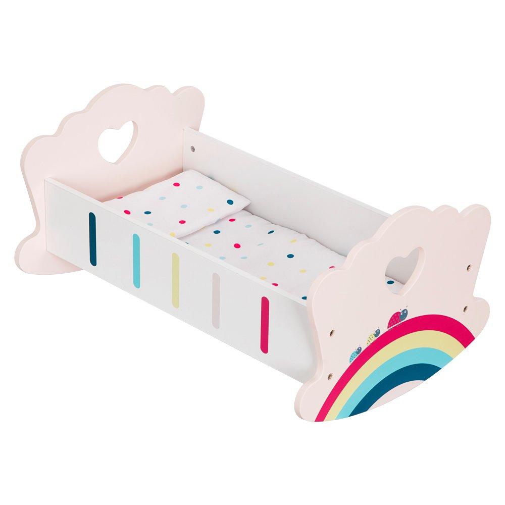 Pink - Tooky Toy - Wooden Doll Cradle - 1