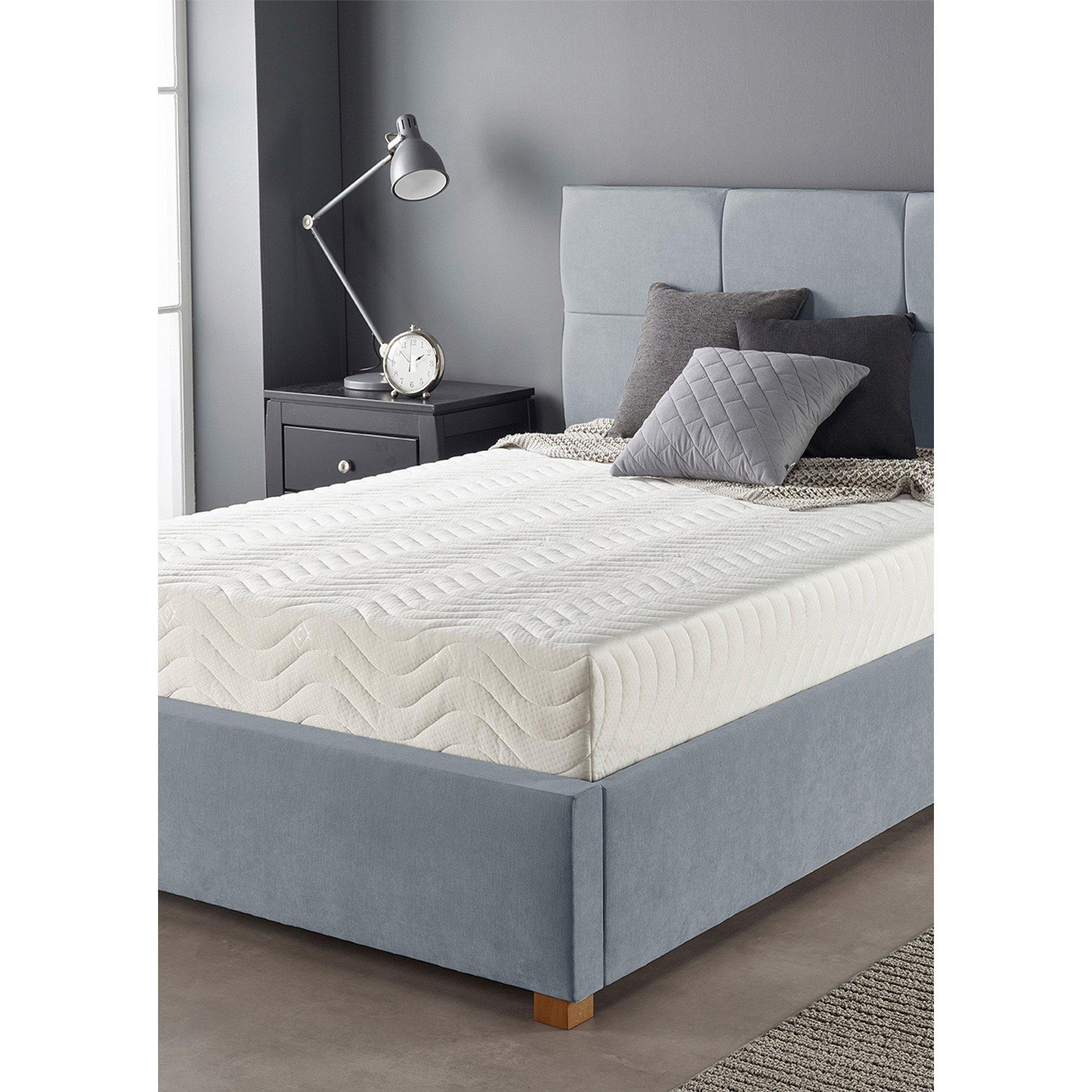 Aspire  Total Relief Memory Foam Mattress - White - Small Doub
