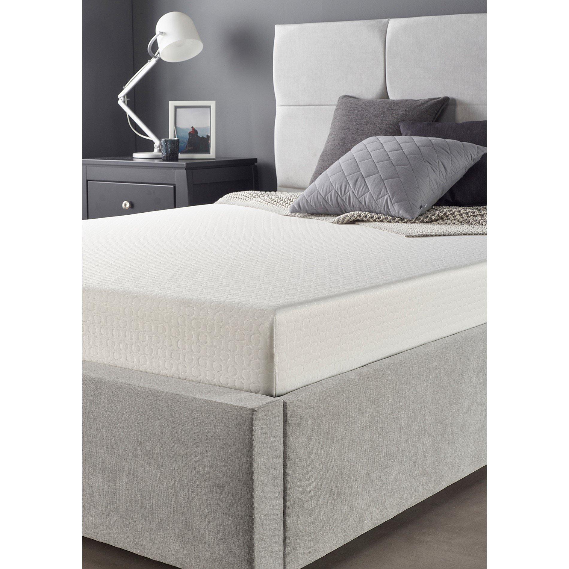 White - Aspire - Essentials Memory Foam Mattress - 1