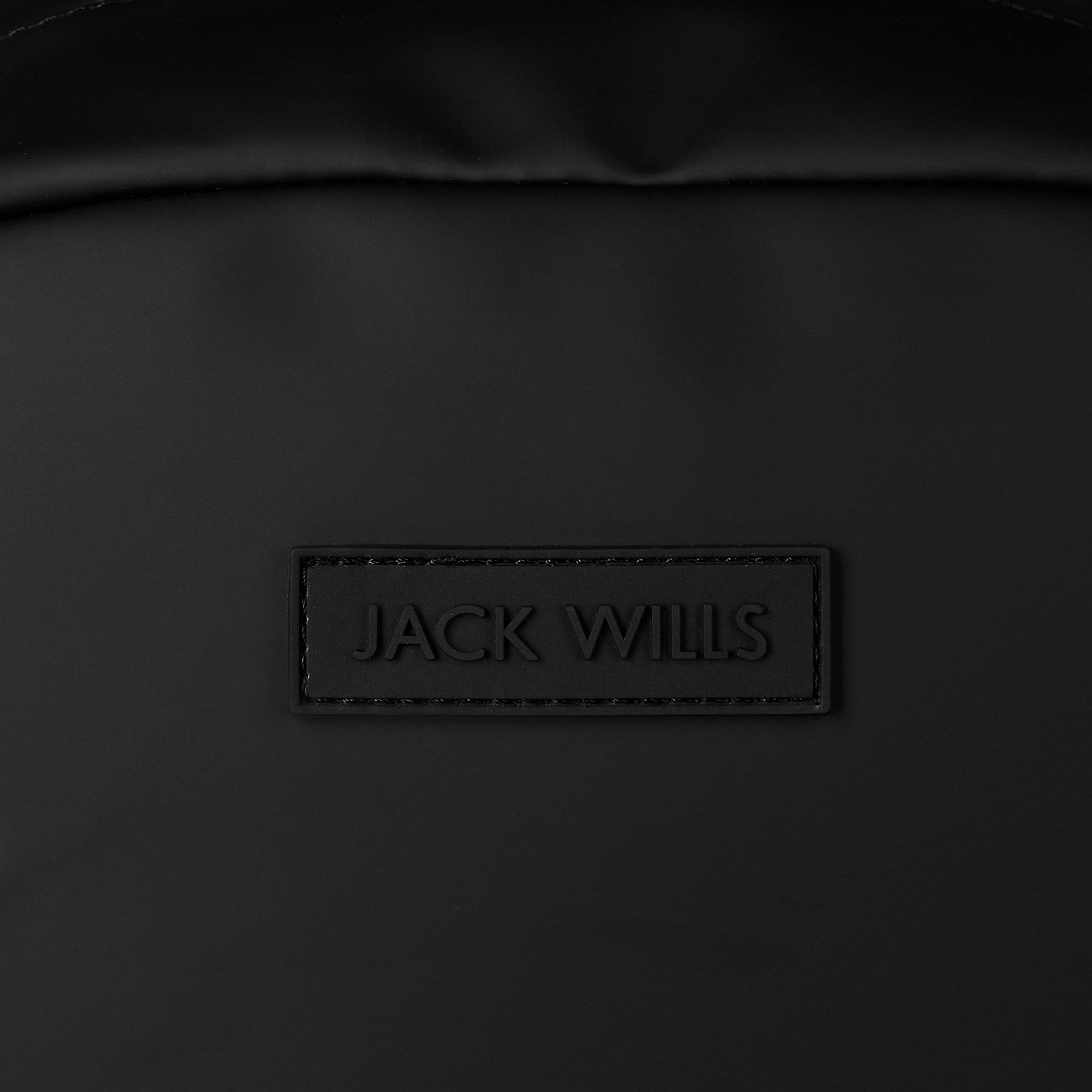 Black - Jack Wills - Coated Backpack - 7