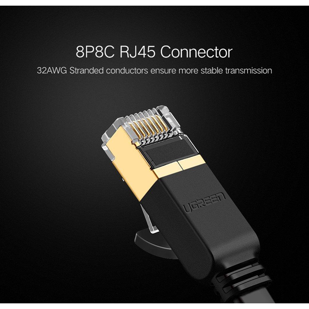 Black - UGREEN - Cat 7 Snag-less Network Lan Cable - 2 Metre - 6