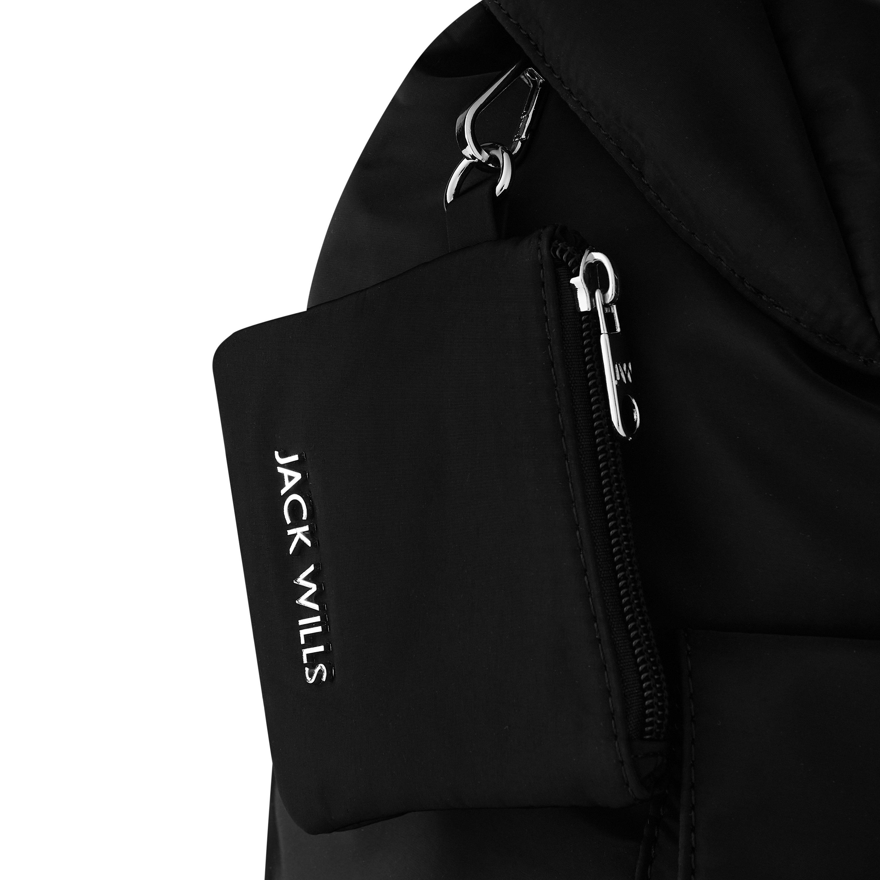 Black - Jack Wills - Drawstring Buckle Backpack - 7