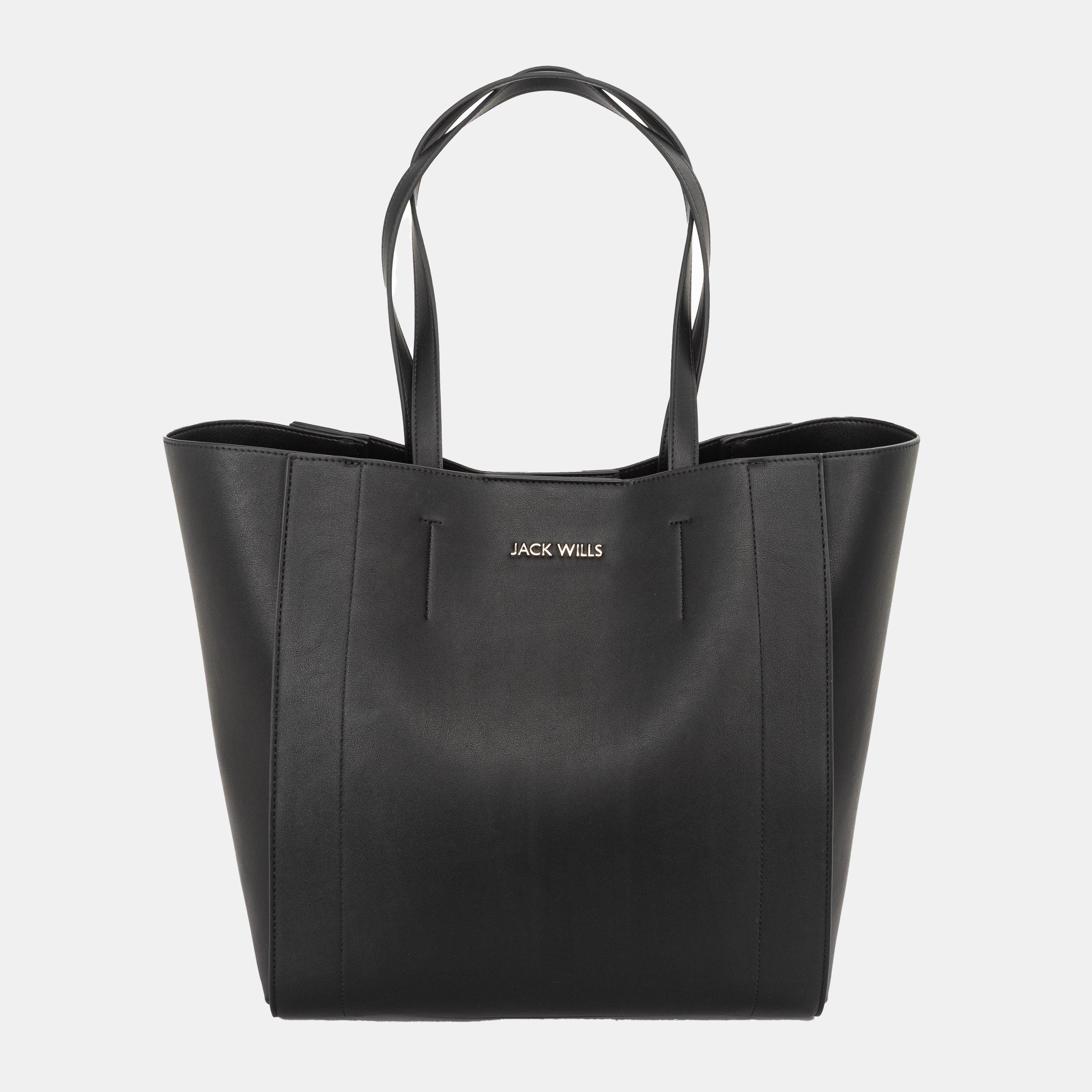 Jack Wills Women's Classic Shoulder Tote Bag - Black