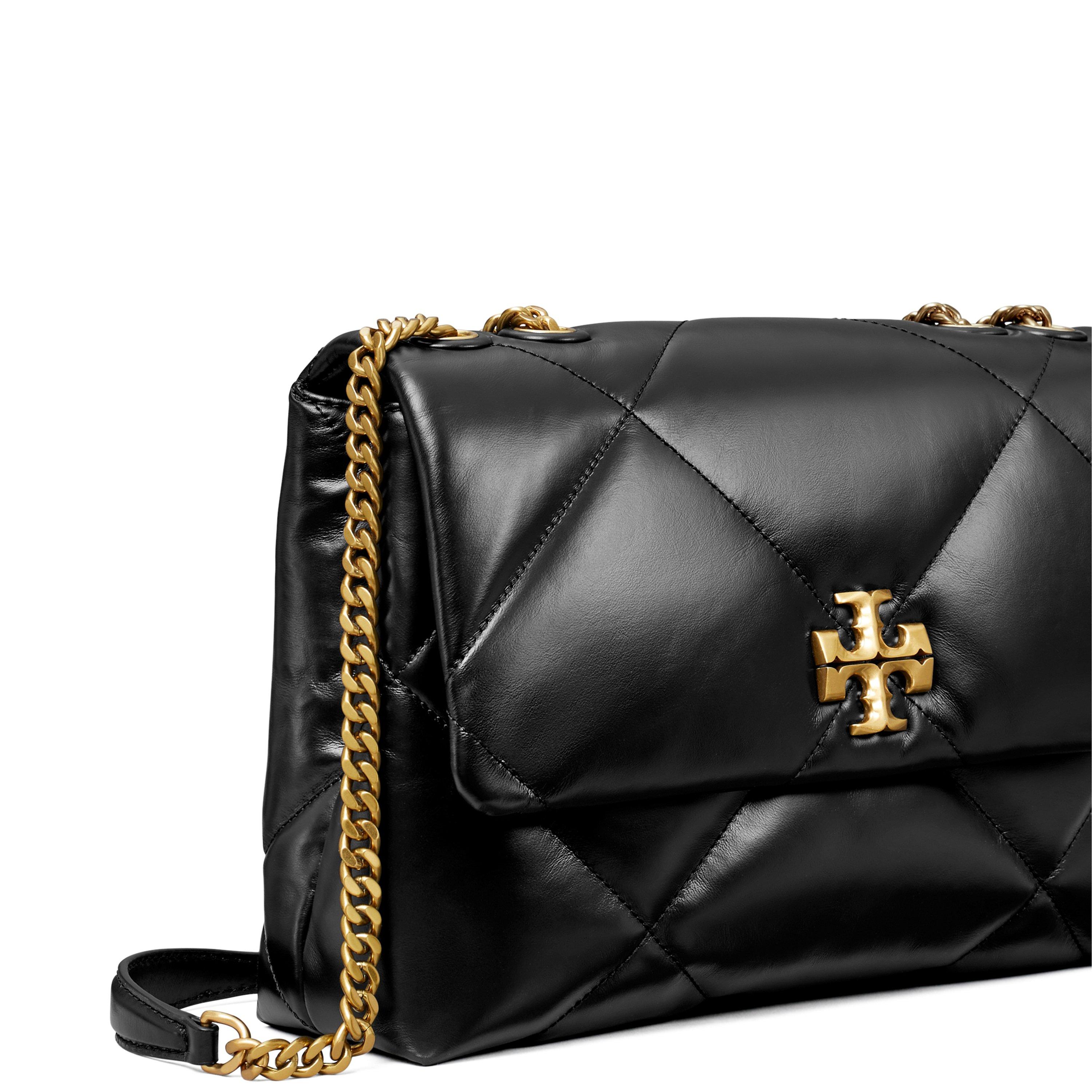 Black - Tory Burch - Women's Kira Diamond Quilt Convertible Shoulder Bag - 6