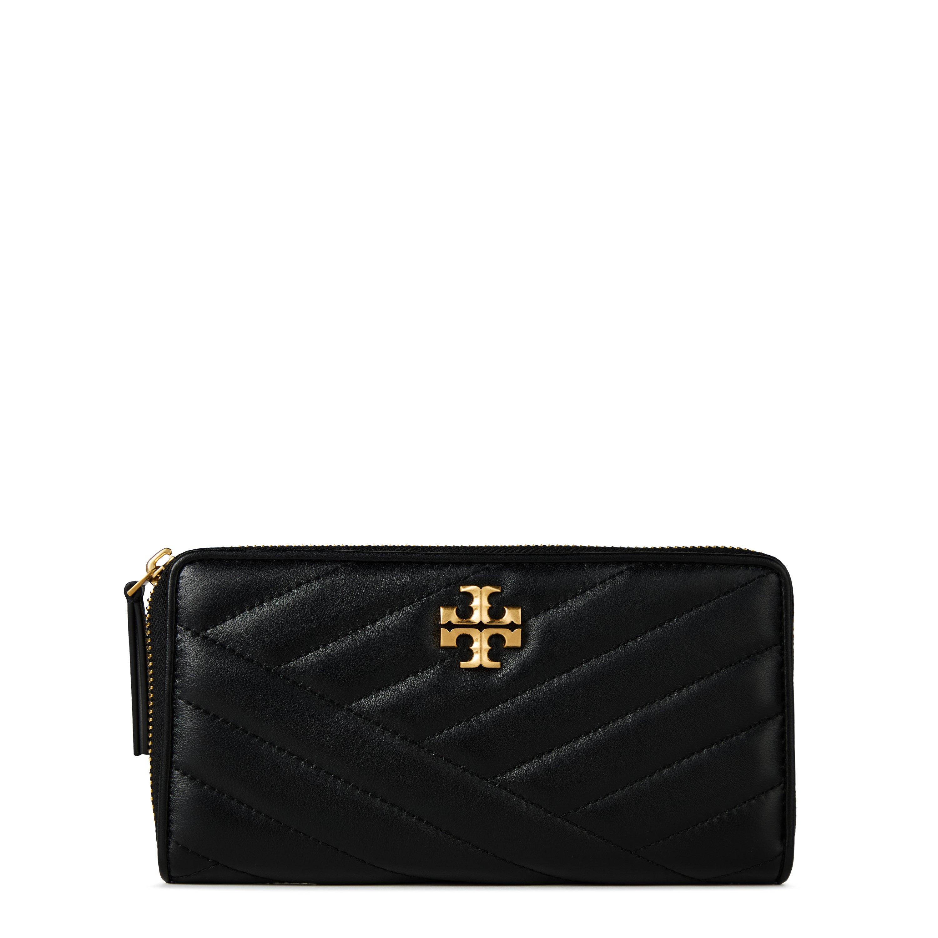 Black - Tory Burch - Women's Kira Chevron Continental Zip Around Purse - 1