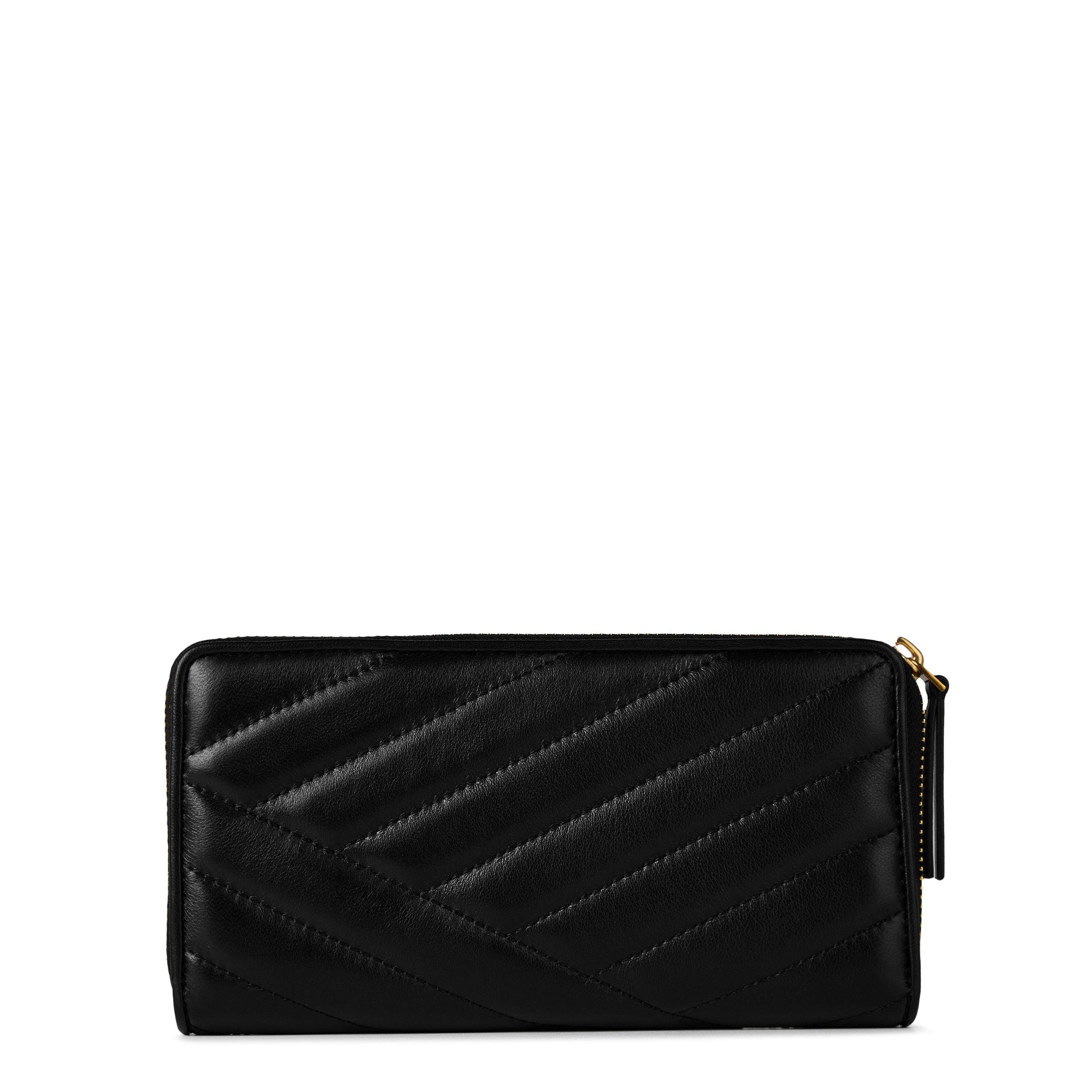 Black - Tory Burch - Women's Kira Chevron Continental Zip Around Purse - 2
