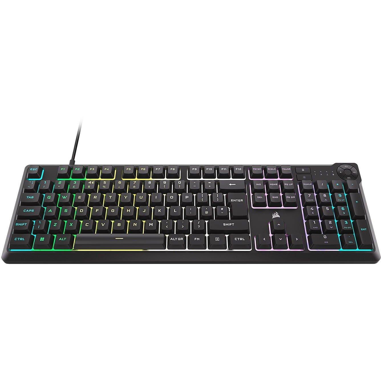 Schwarz - Corsair - K55 Core Black Keyboard - 3