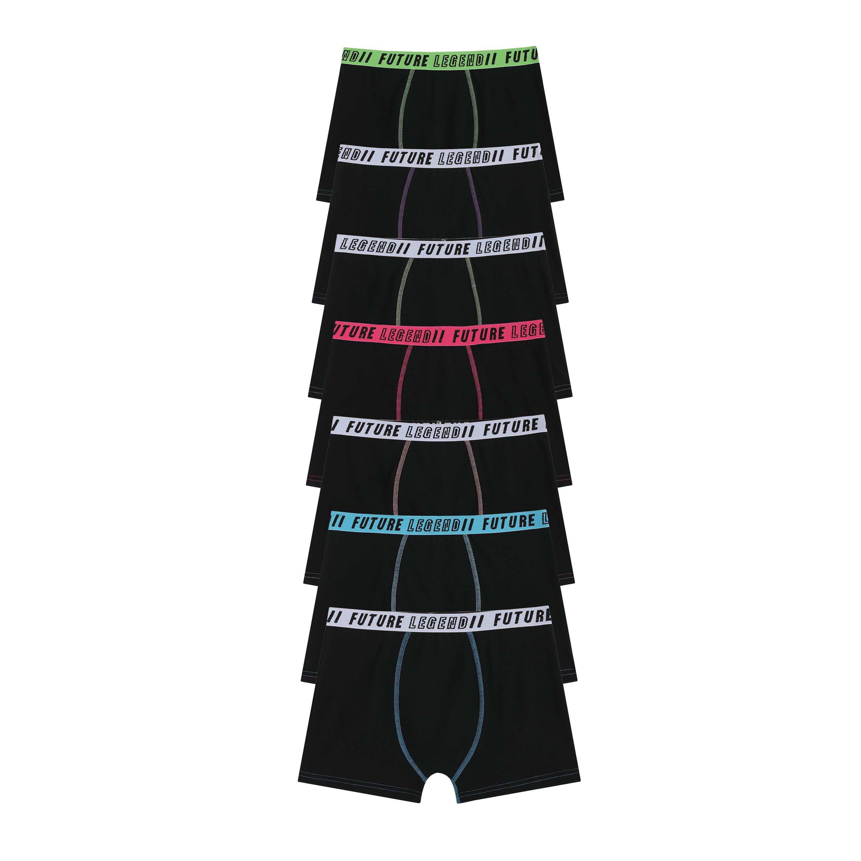 Black/Multi - Firetrap - 7 PK Trunks Jn - 1