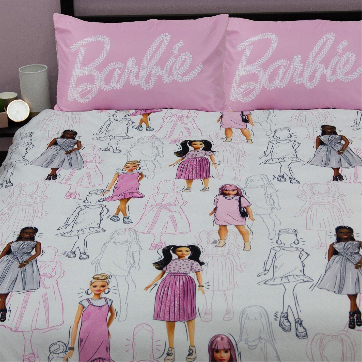 White - Barbie - Double Rotary Duvet - 3