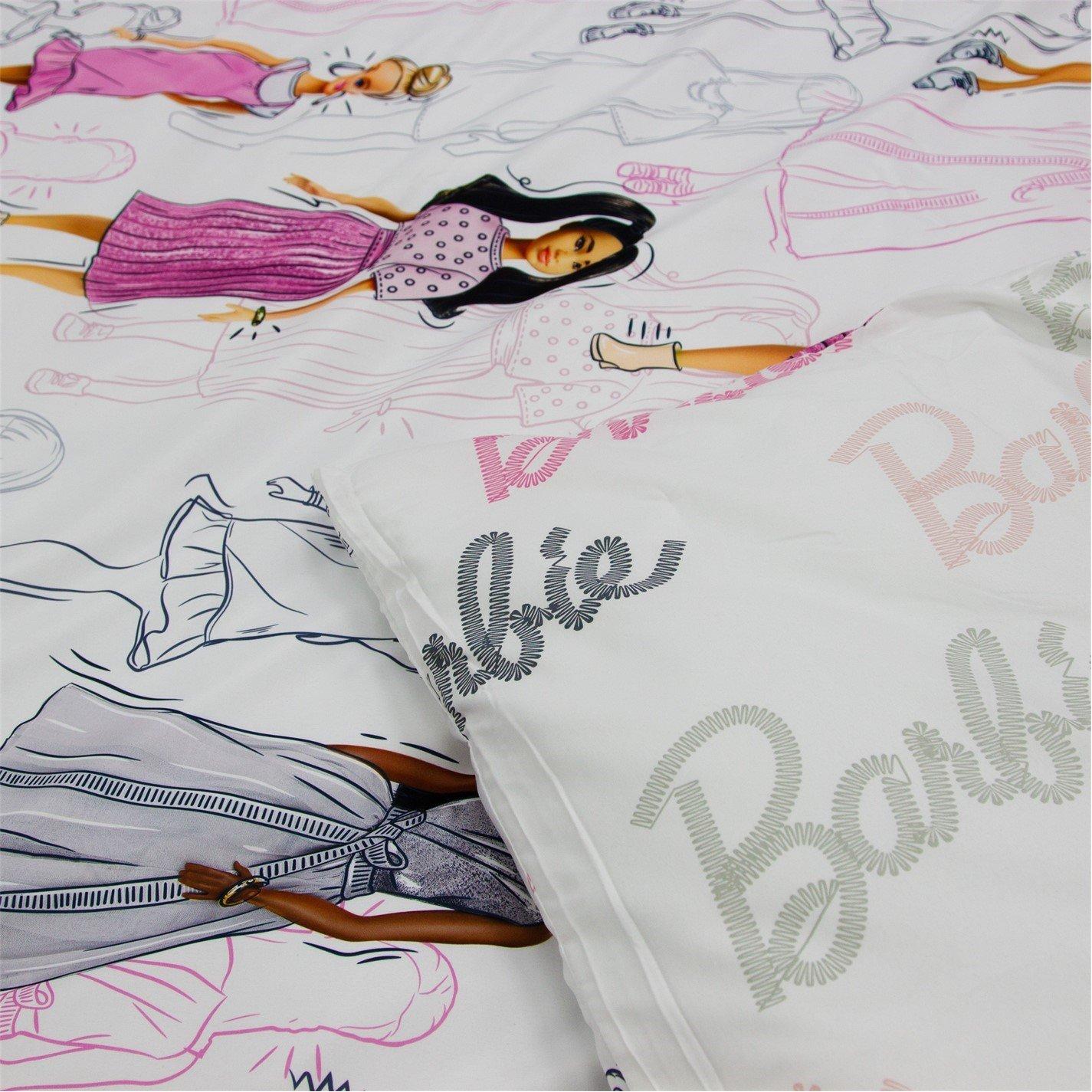 White - Barbie - Double Rotary Duvet - 4