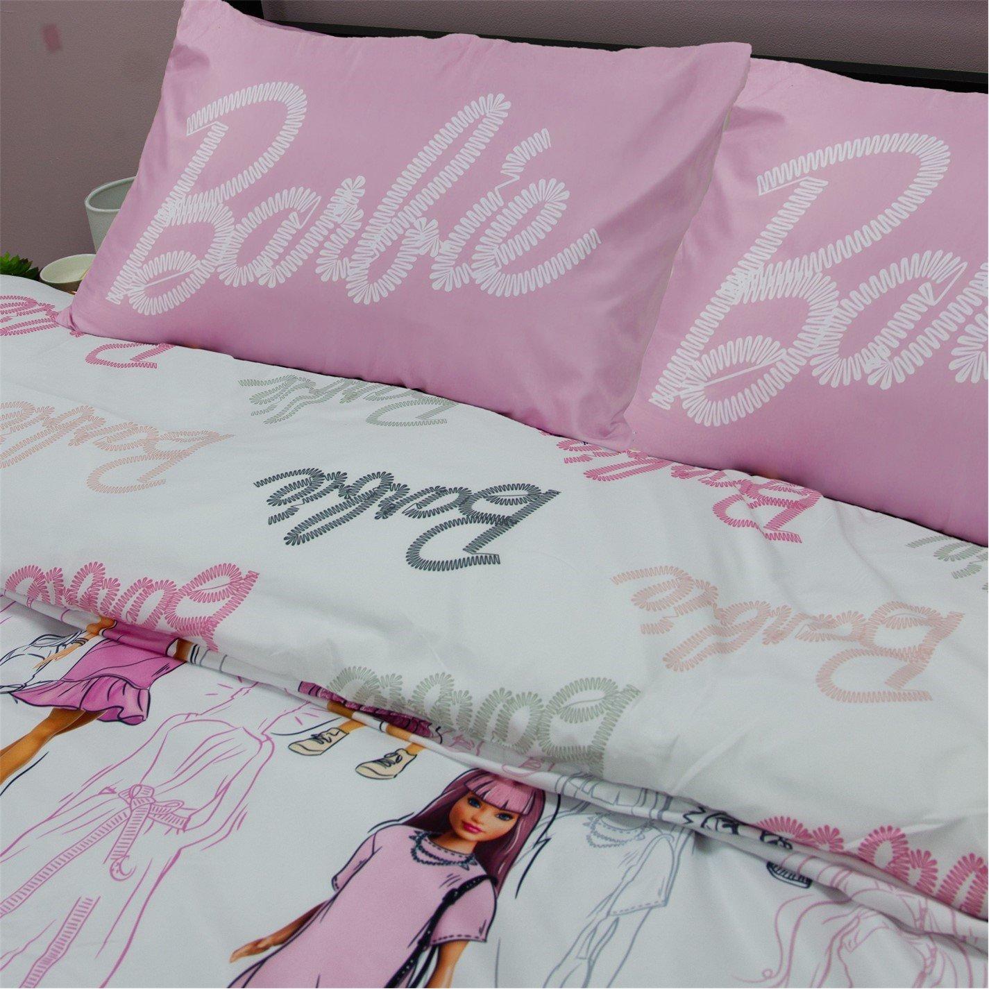 White - Barbie - Double Rotary Duvet - 6