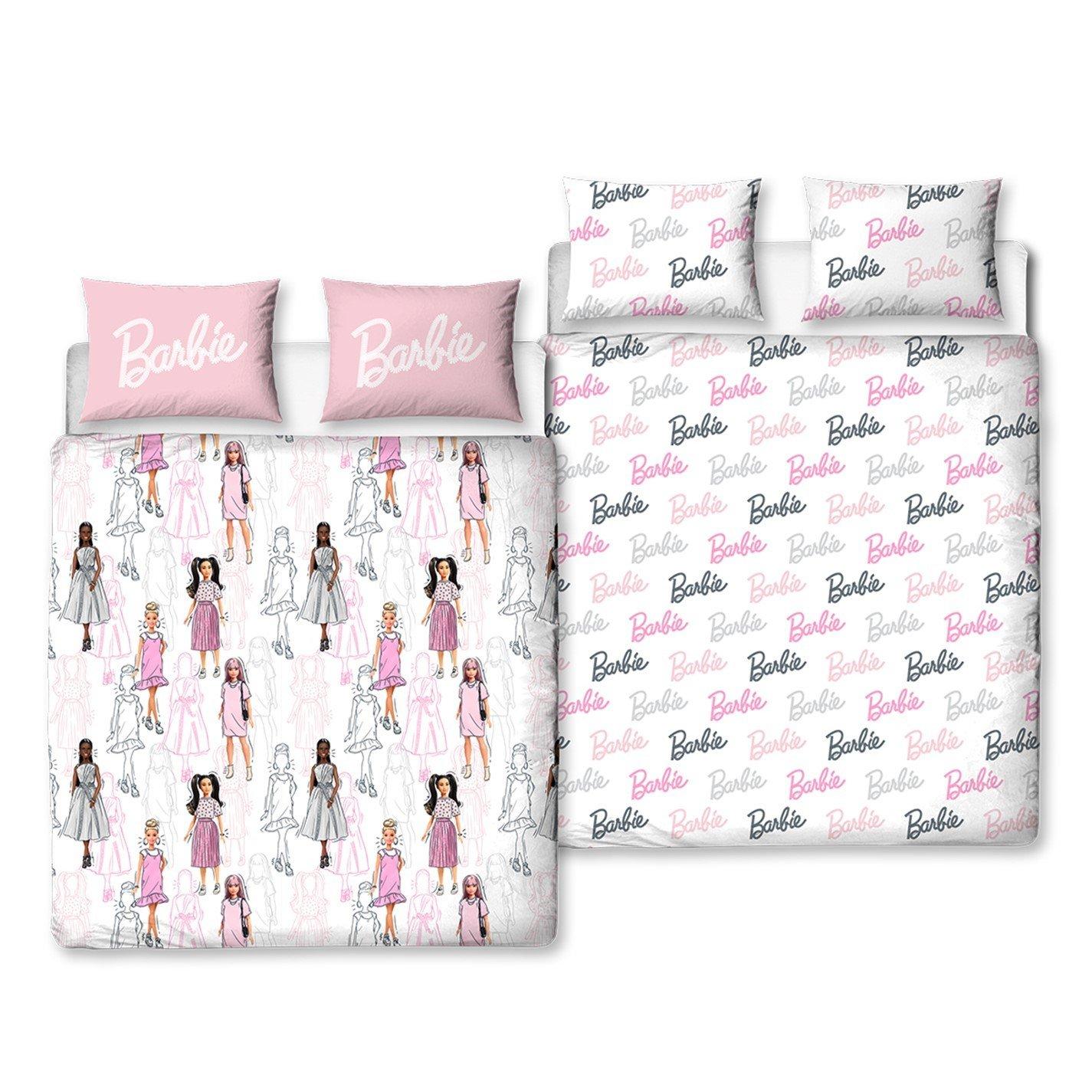 White - Barbie - Double Rotary Duvet - 7