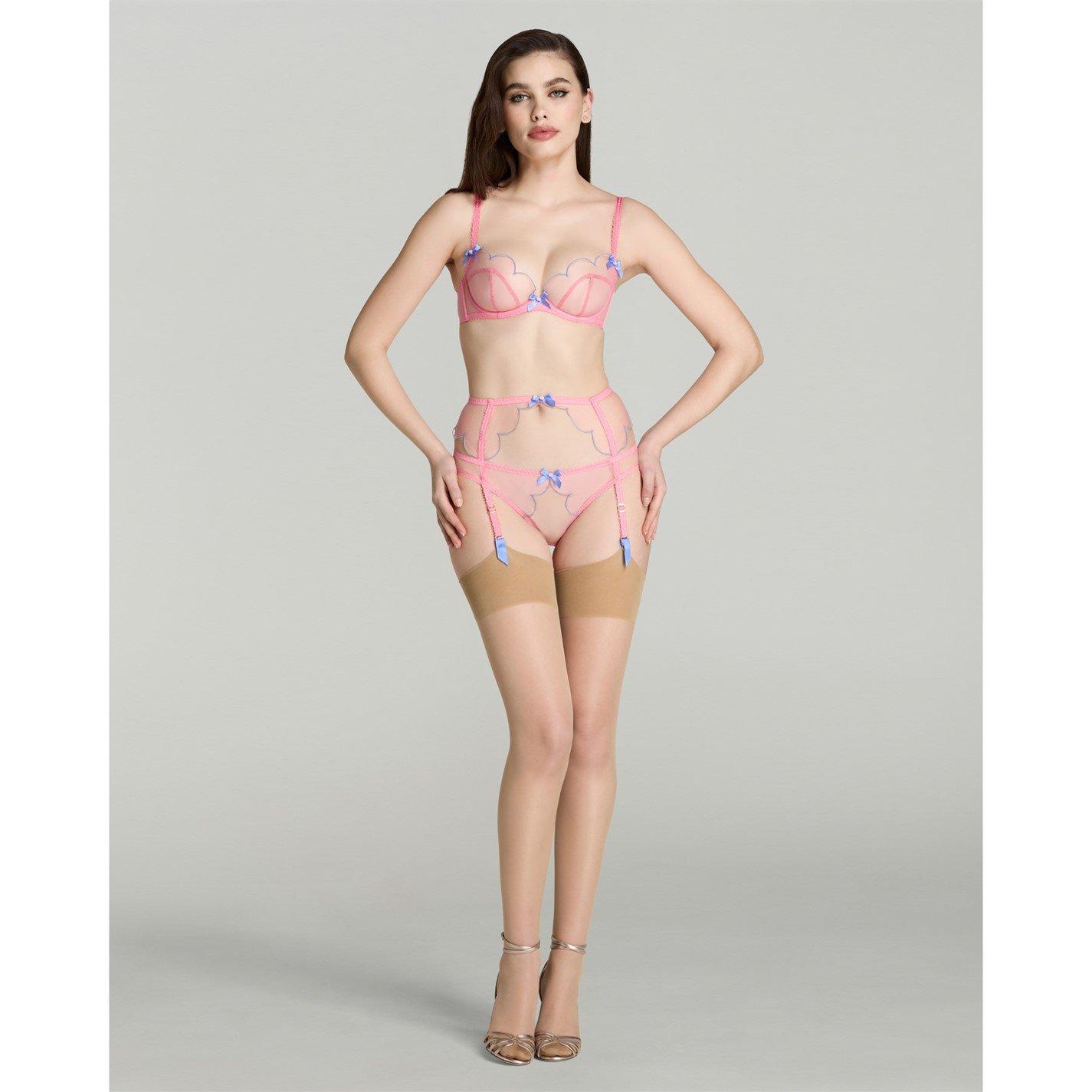 Baby Pink/Blue - Agent Provocateur - LORNA Suspender - 2