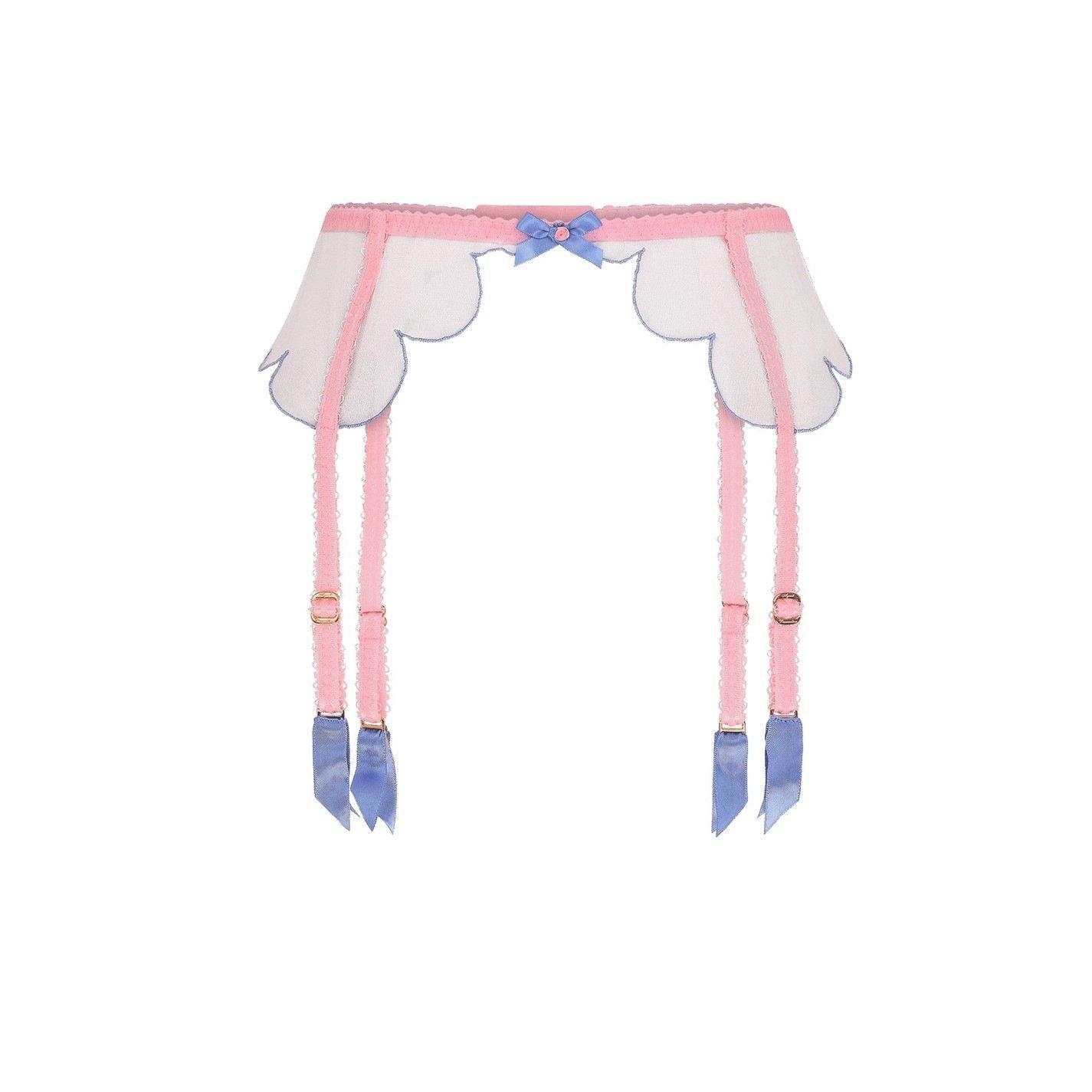 Baby Pink/Blue - Agent Provocateur - LORNA Suspender - 4
