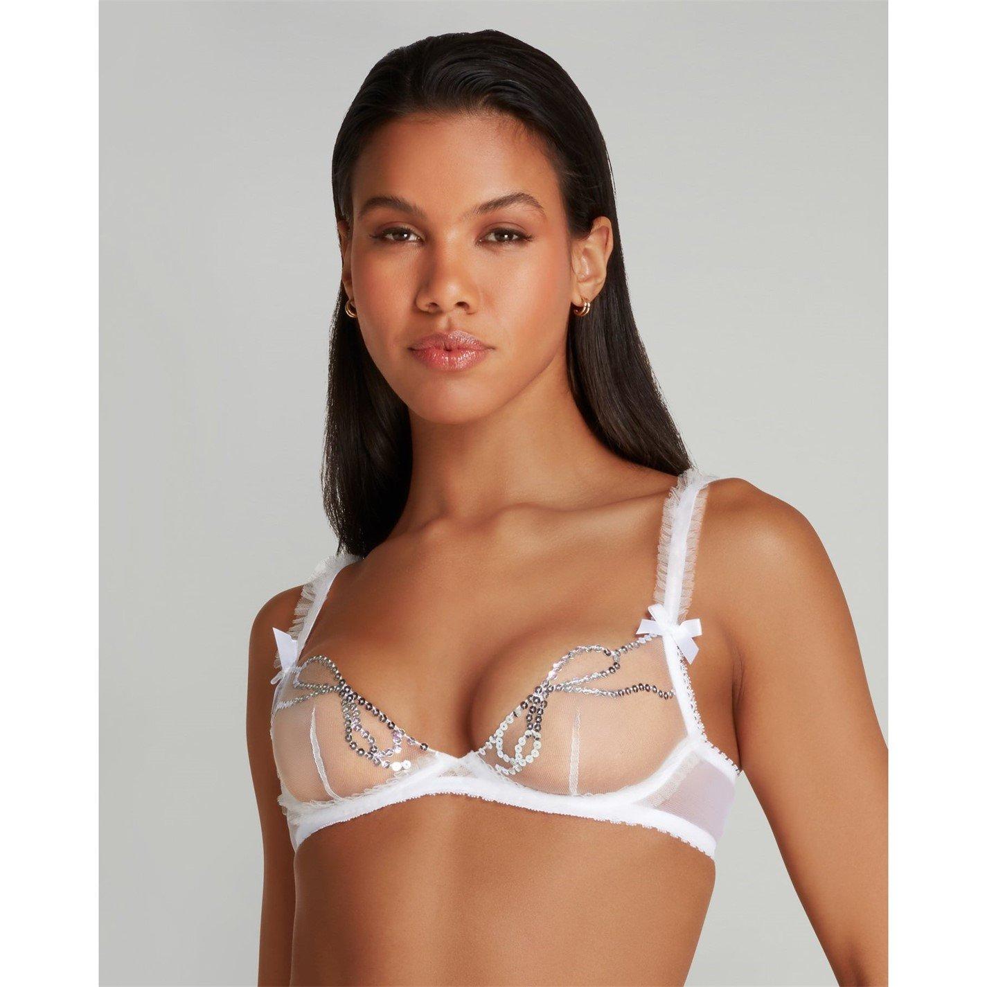 White - Agent Provocateur - MELLE Plunge Underwired Bra - 1