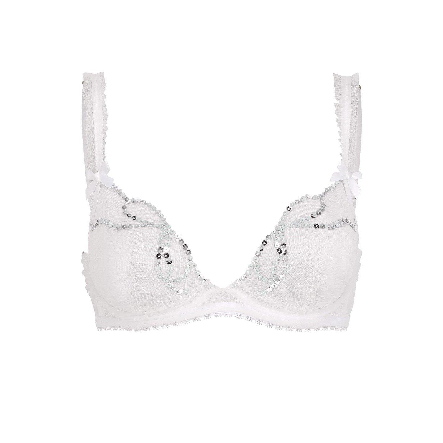 White - Agent Provocateur - MELLE Plunge Underwired Bra - 4