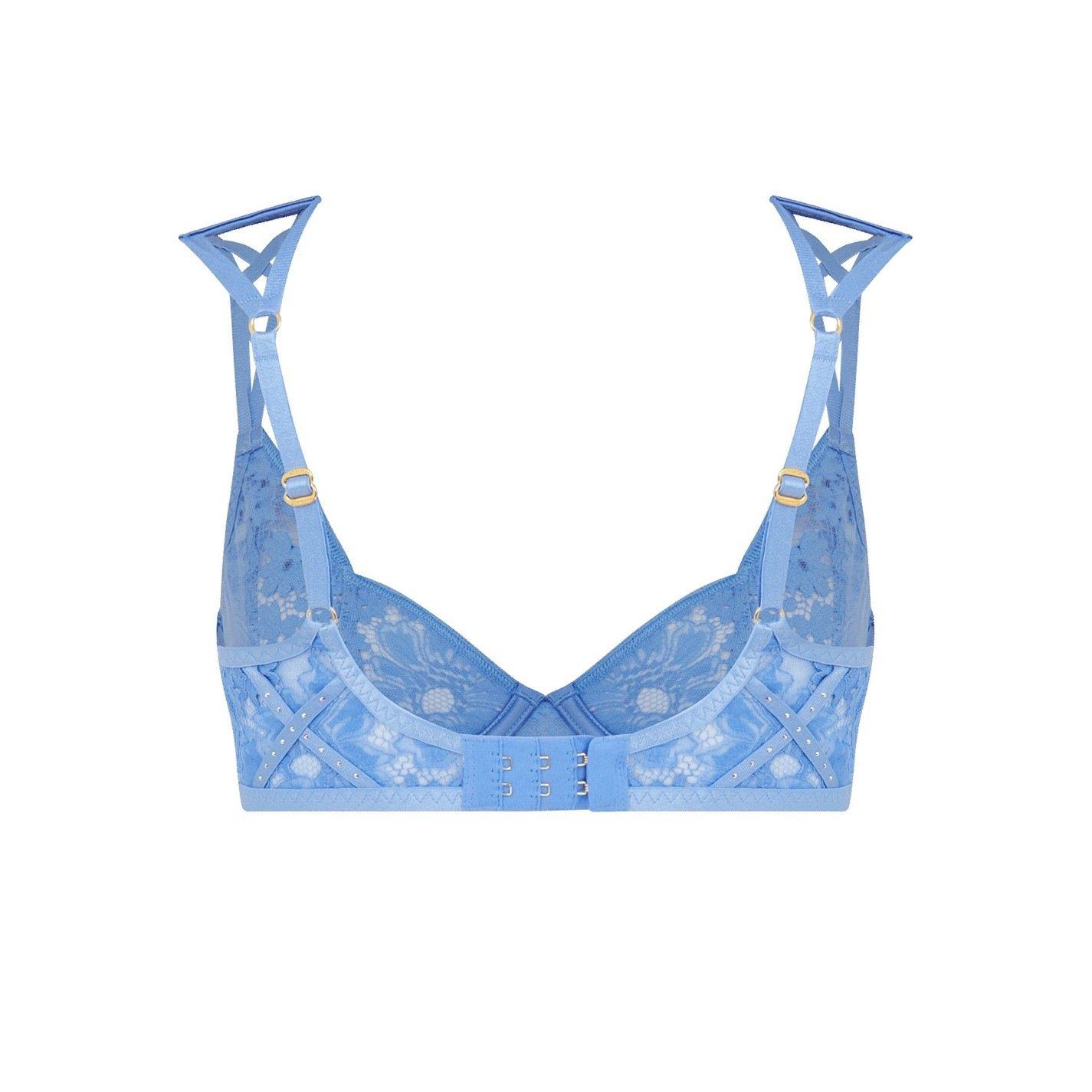 Blue - Agent Provocateur - DIANAH Plunge Underwired Bra - 5
