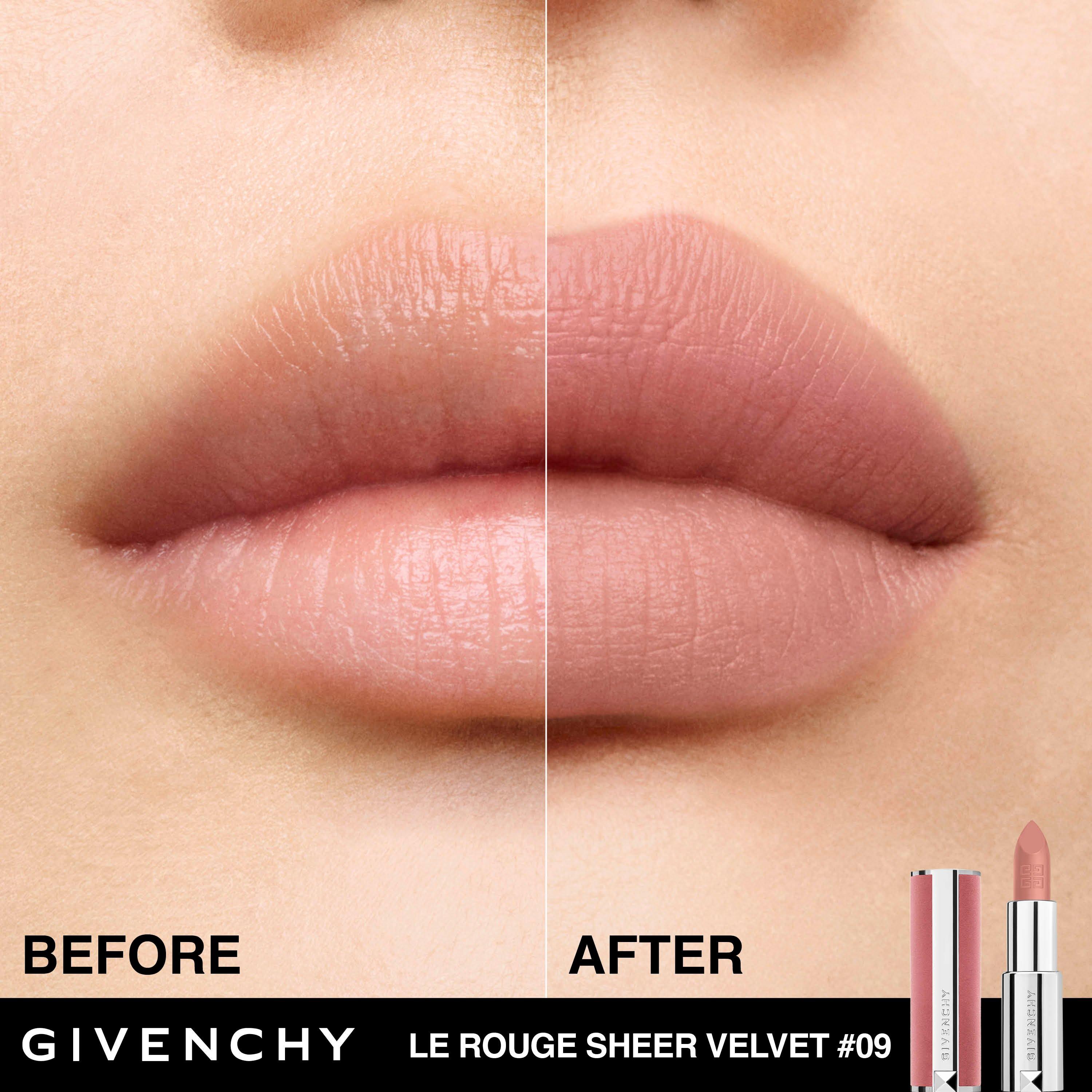 N09Beige - GIVENCHY - Givenchy, Le Rouge Sheer Velvet, refillable matte lipstick - 3