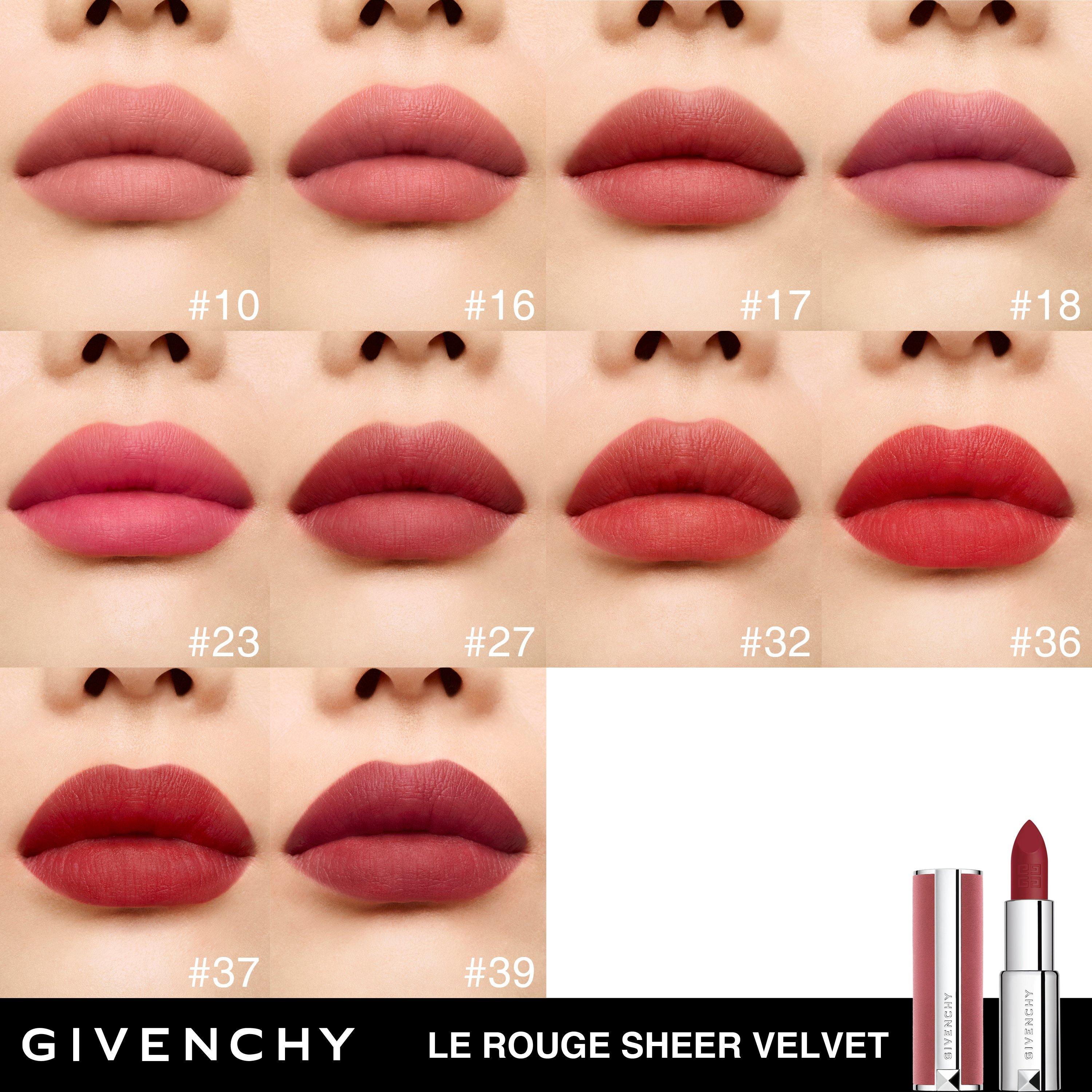 N10 Beige Nu - GIVENCHY - Givenchy, Le Rouge Sheer Velvet, refillable matte lipstick - 5