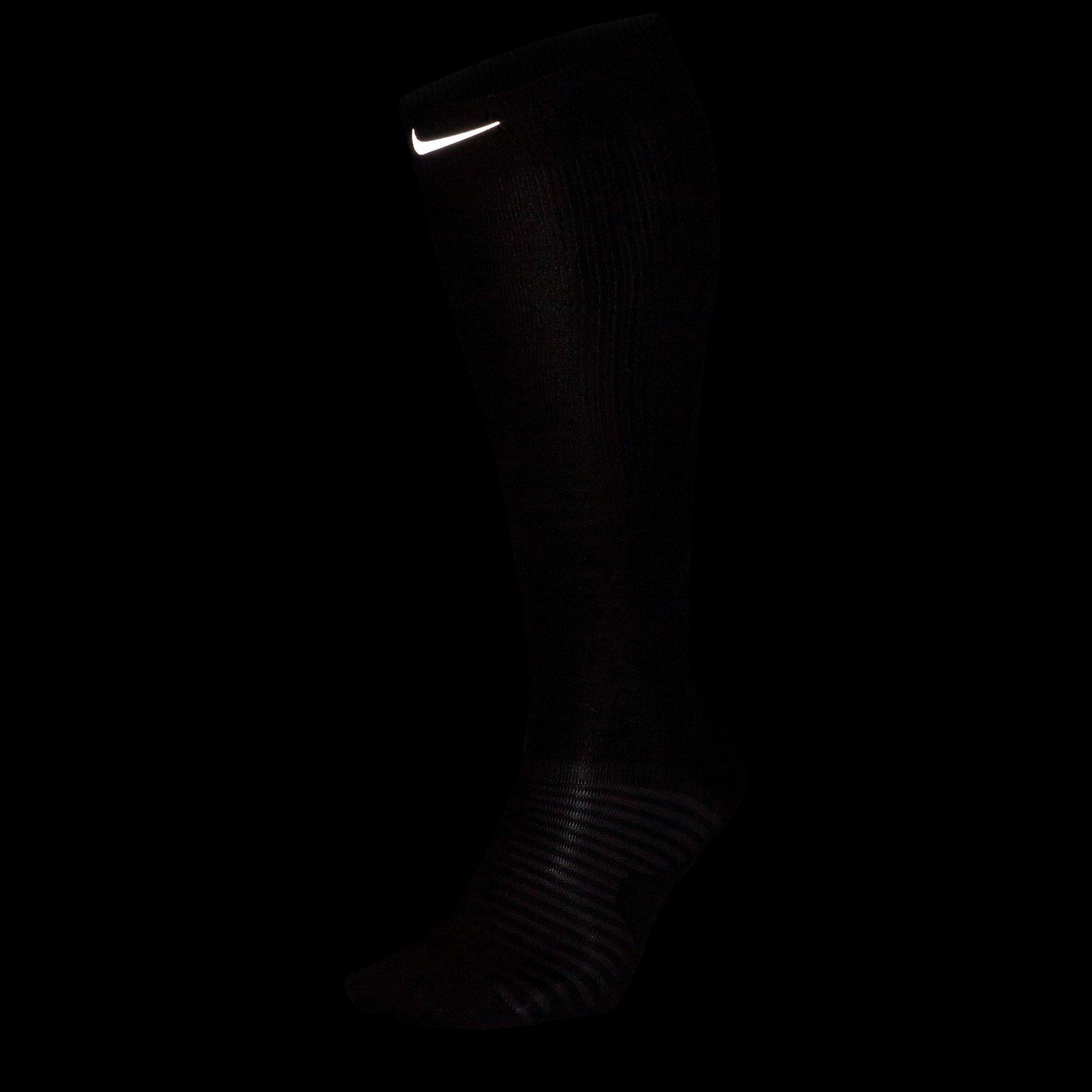 Black/Reflect - Nike - Spark Lightweight Over-The-Calf Compression Running Socks - 7