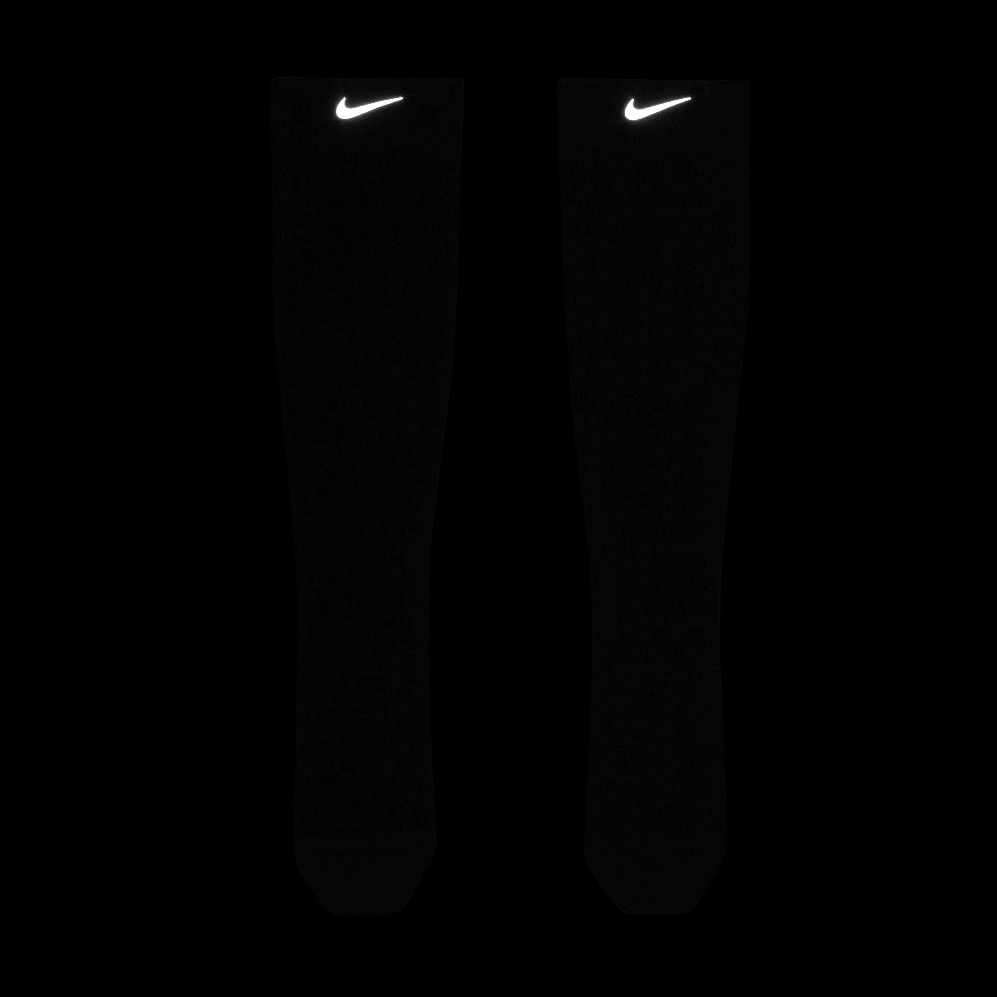 Black/Reflect - Nike - Spark Lightweight Over-The-Calf Compression Running Socks - 8
