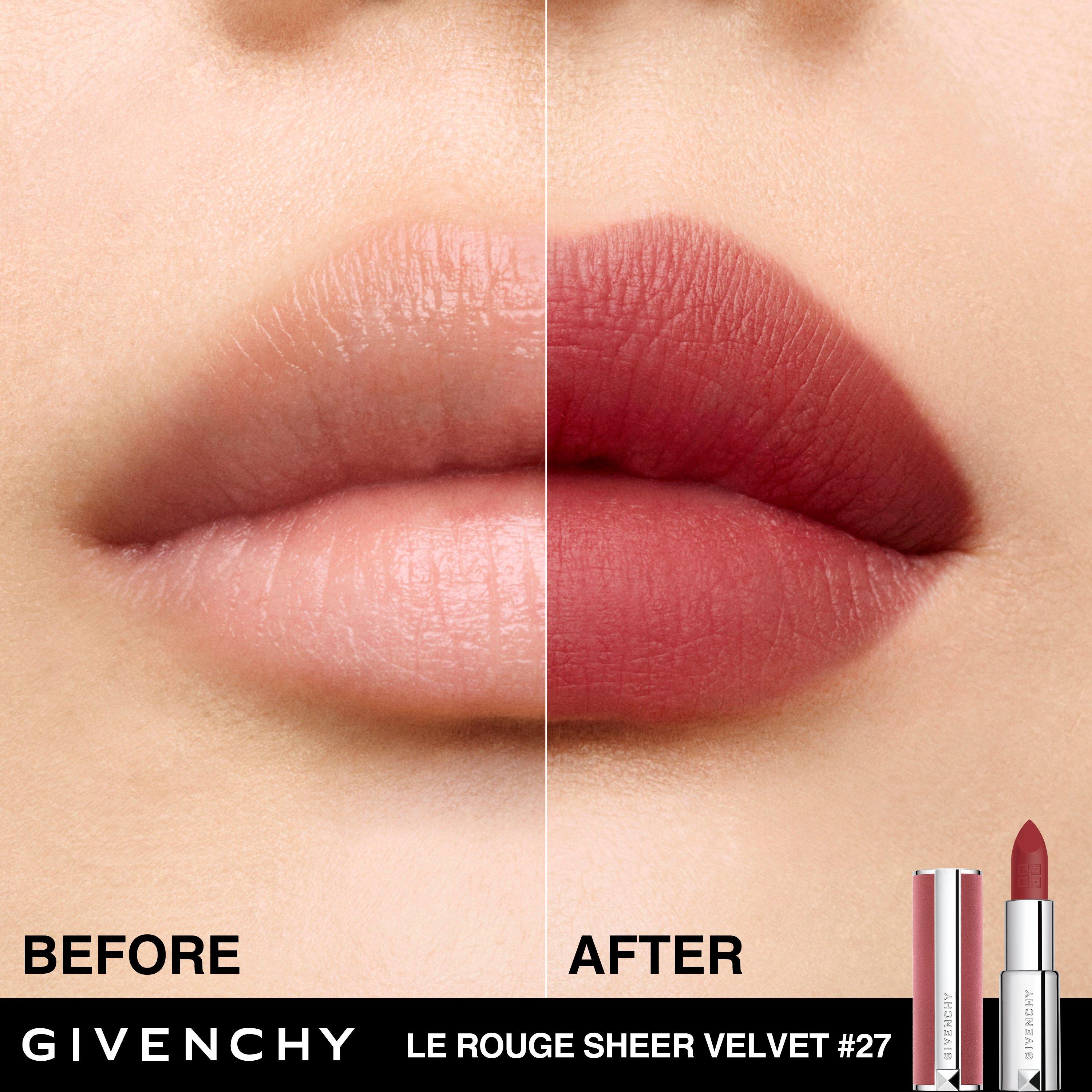 N27RougeInfusé - GIVENCHY - Givenchy, Le Rouge Sheer Velvet, matte lipstick refill - 3
