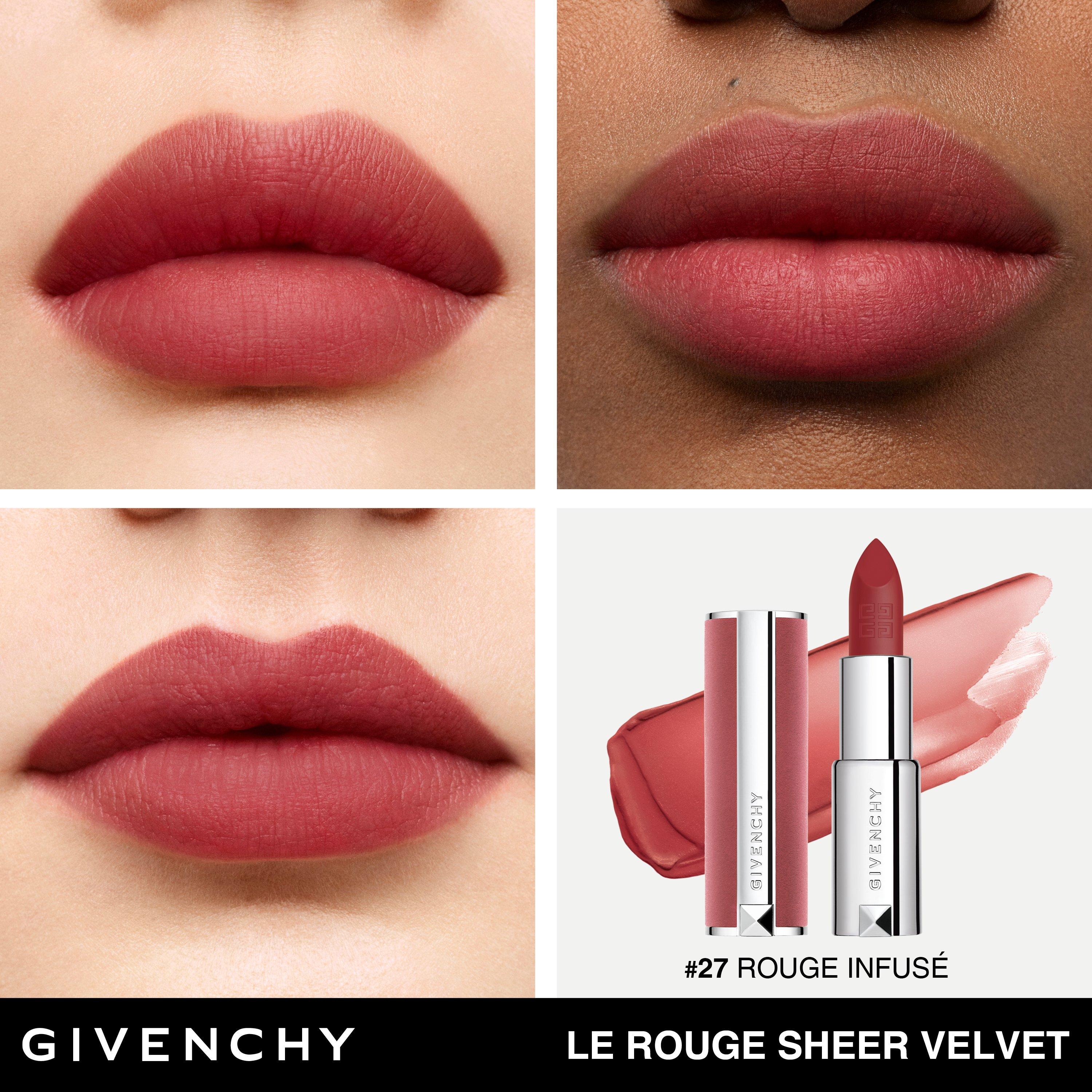 N27RougeInfusé - GIVENCHY - Givenchy, Le Rouge Sheer Velvet, matte lipstick refill - 4
