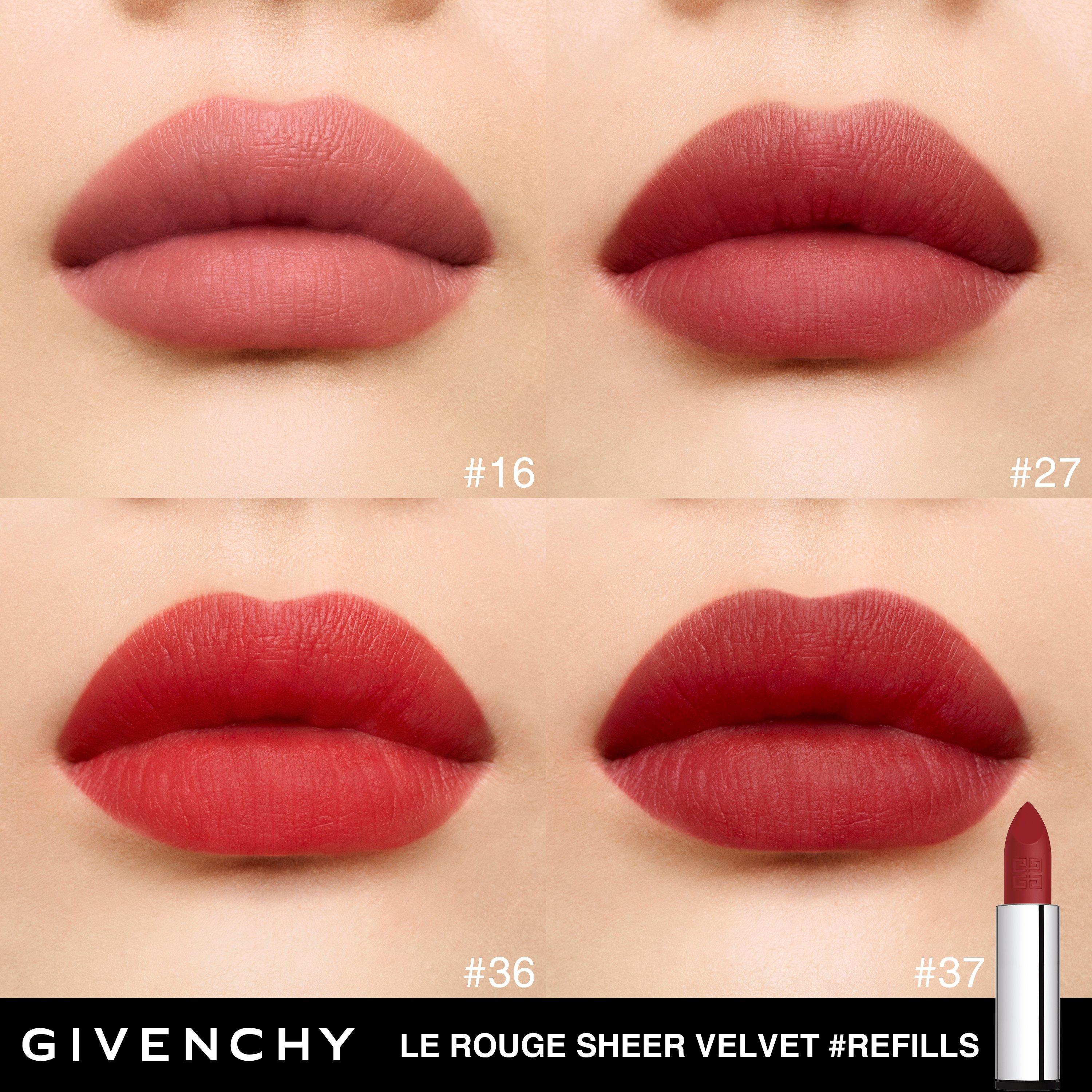 N27RougeInfusé - GIVENCHY - Givenchy, Le Rouge Sheer Velvet, matte lipstick refill - 5