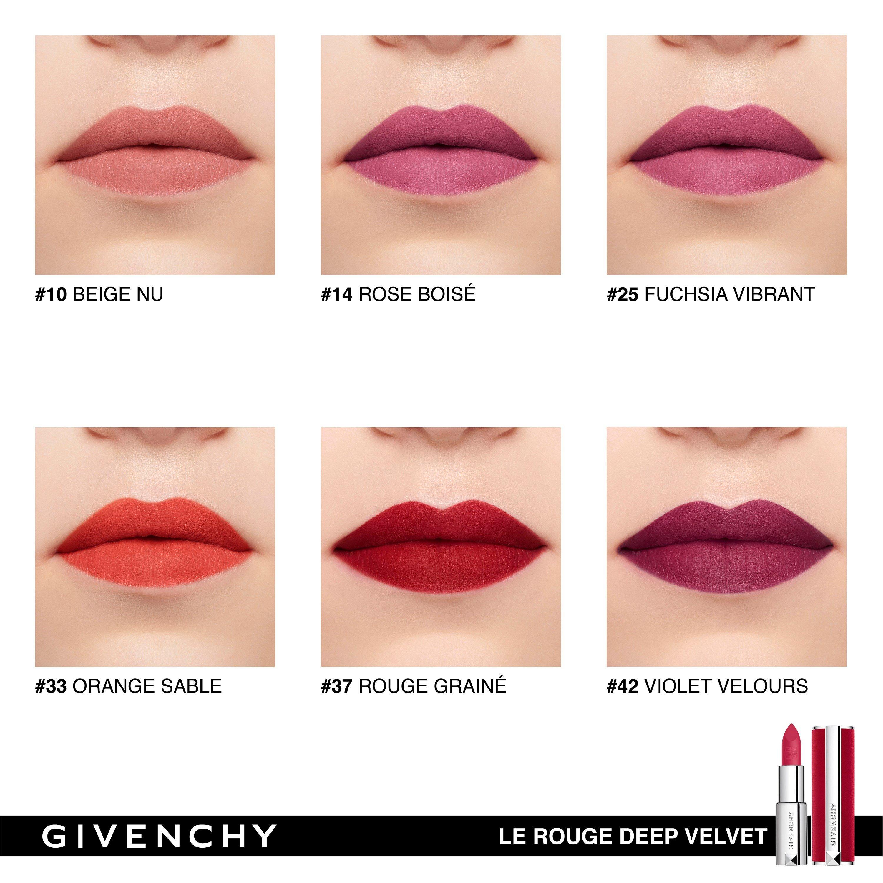 BEIGE NU - GIVENCHY - Le Rouge Deep Velvet Powdery Matte High Pigmentation - 3