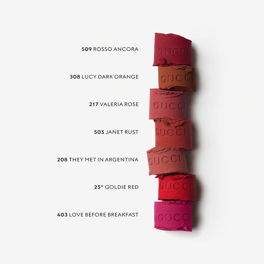 25* Goldie Red - Gucci - Rouge a Levres Matte Lipstick - 4