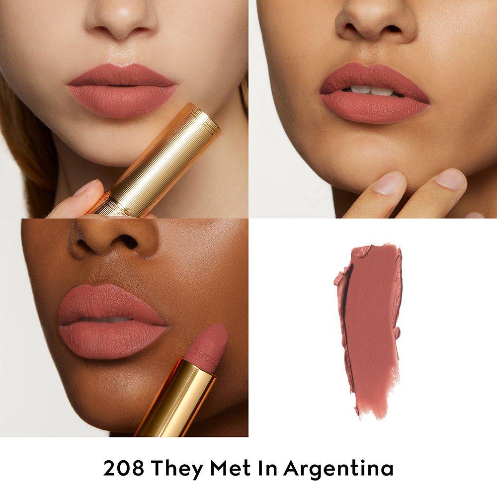 208 Met Arg - Gucci - Rouge a Levres Matte Lipstick - 2