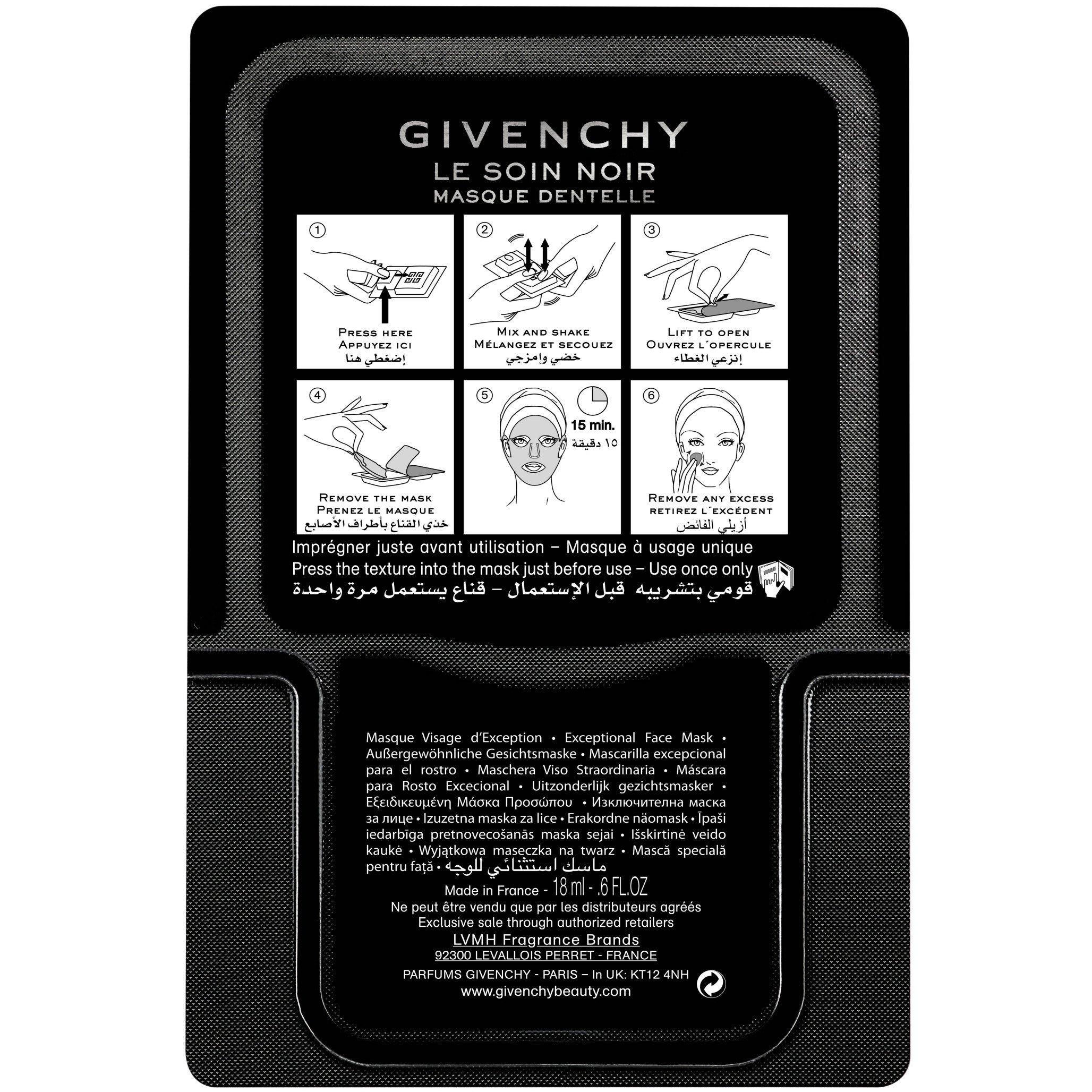 None - GIVENCHY - Le Soin Noir Anti-ageing Lace Face Mask - 3