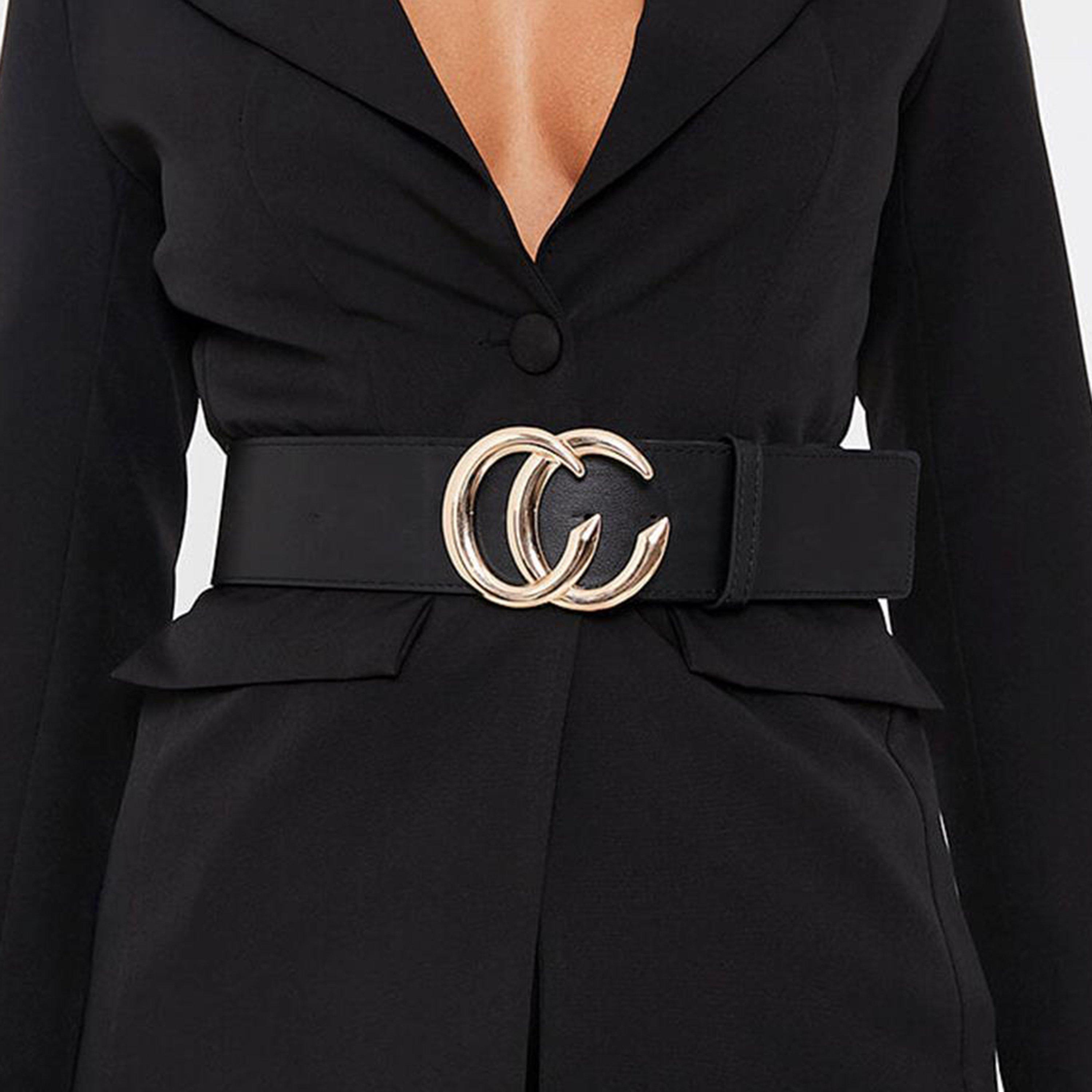 Schwarz - I Saw It First - ISAWITFIRST Belt With Gold C Buckle - 1