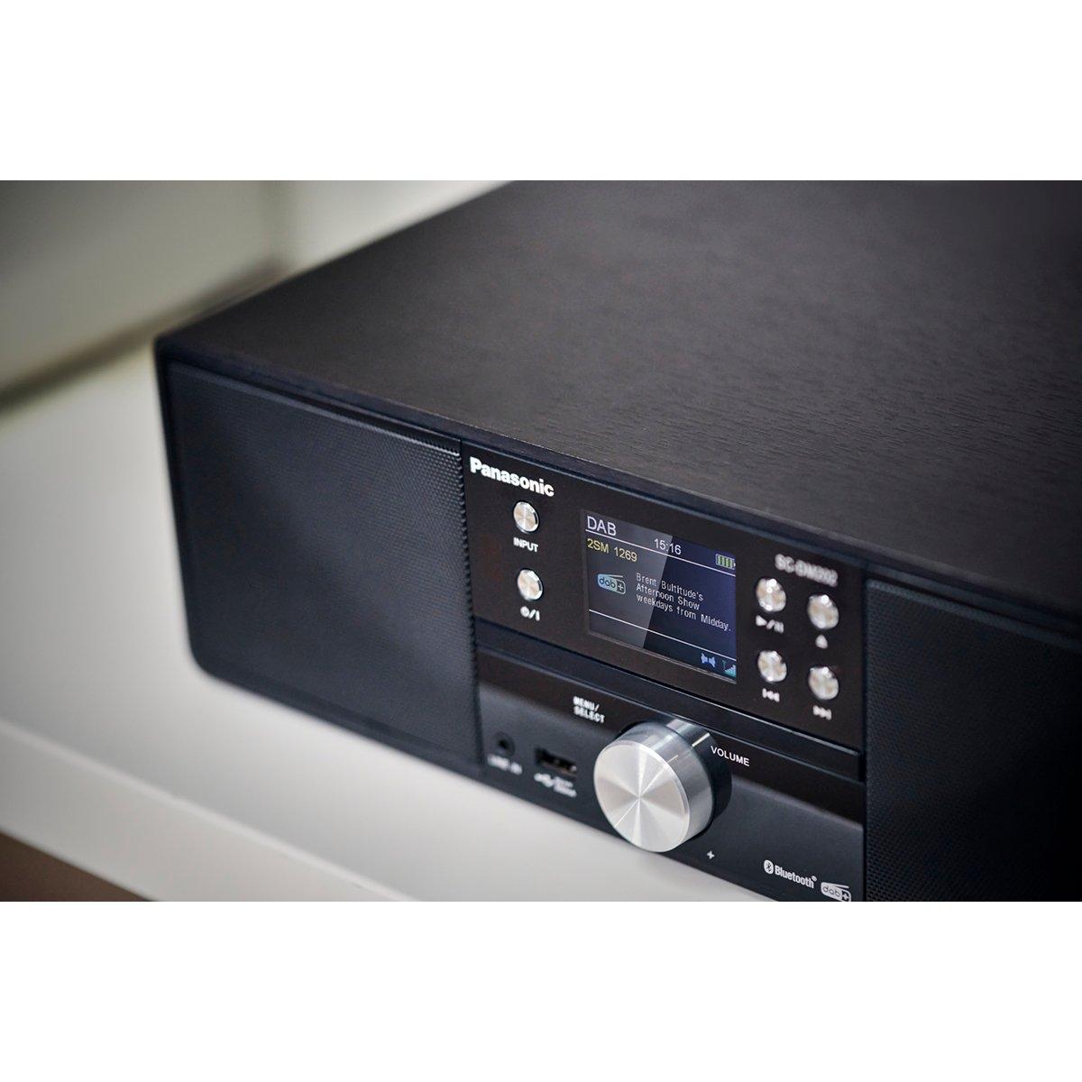 Black - Panasonic - 24W BLUETOOTH COMPACT HI-FI CD SYSTEM - 2