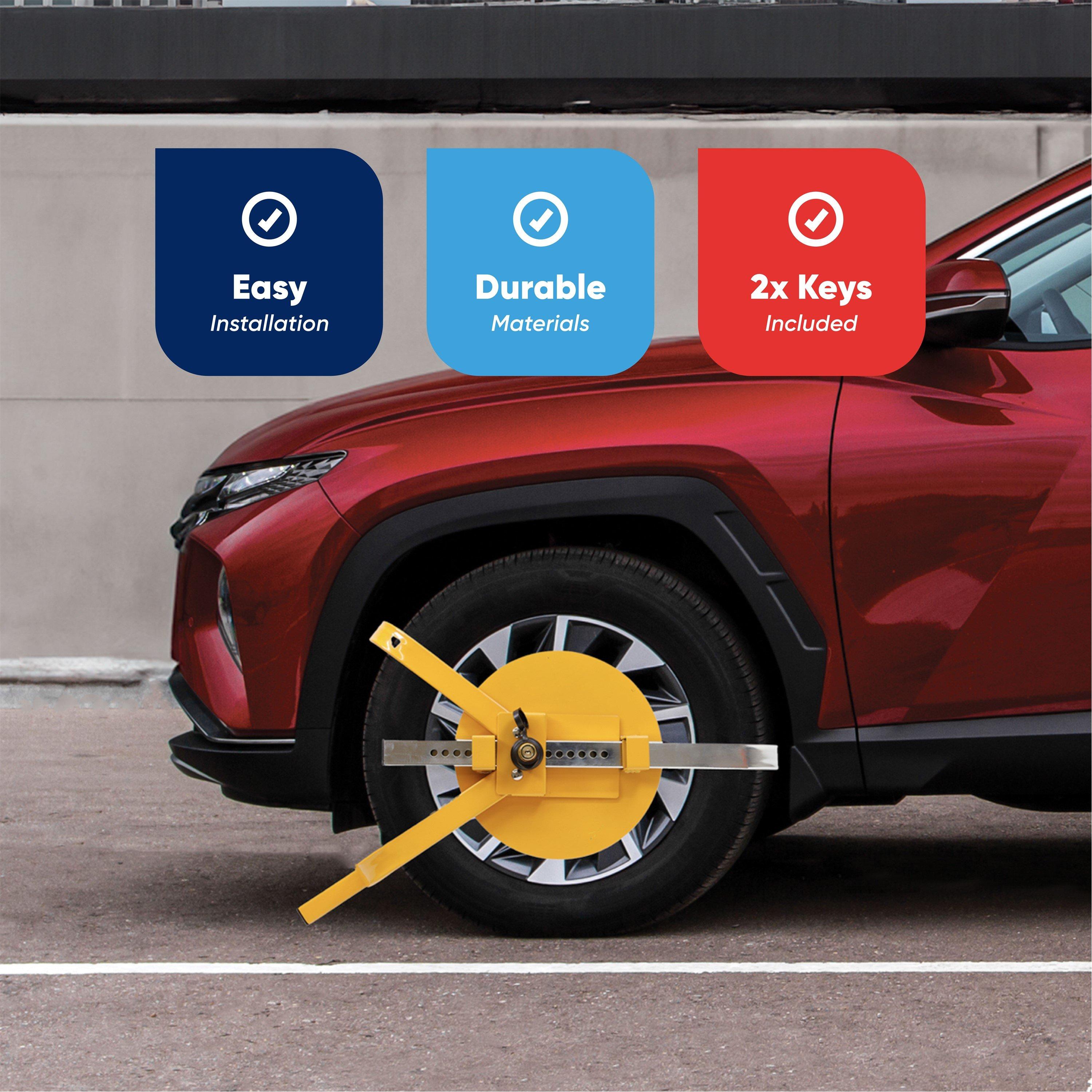 Yellow - Streetwize - Full Face Wheel Clamp - 3