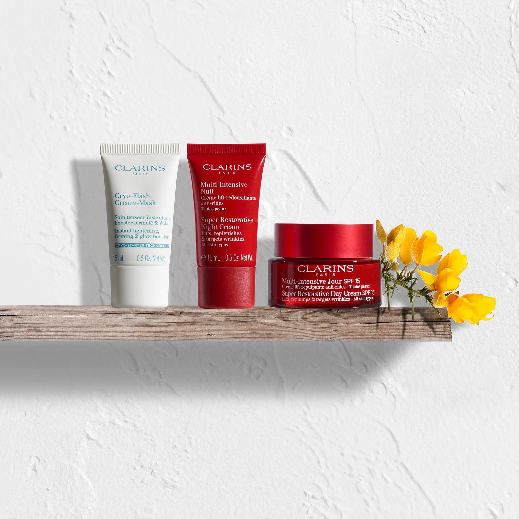 Clear - Clarins - Skin Experts Set - Super-Restorative - 2